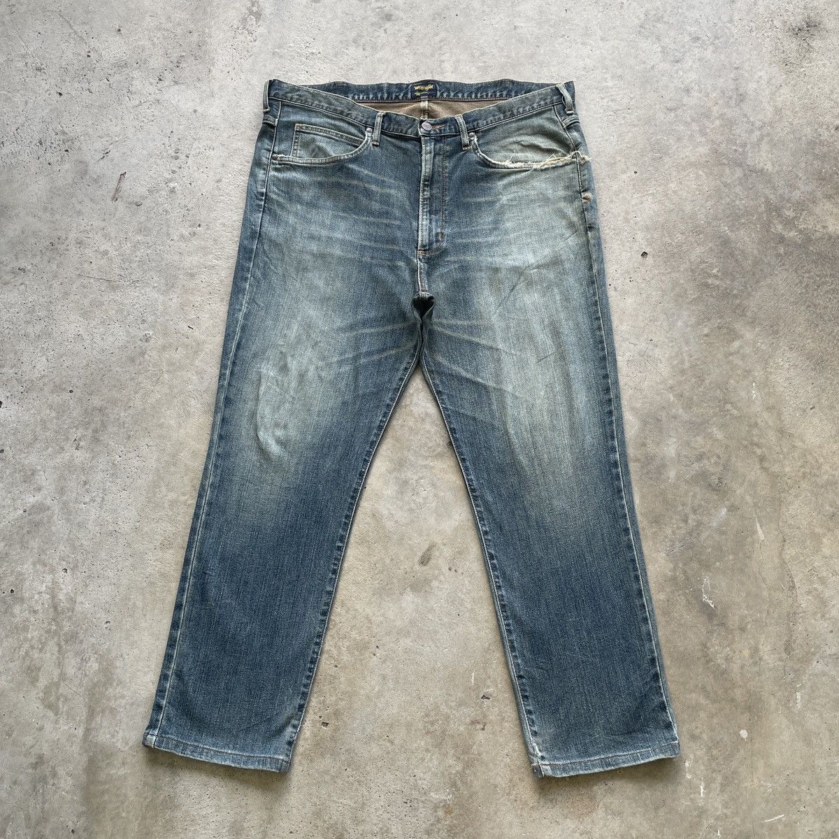 Wrangler W40 Vintage Wrangler Jeans MudWash Faded Denim Pants Size US 40 / EU 56 - 1 Thumbnail