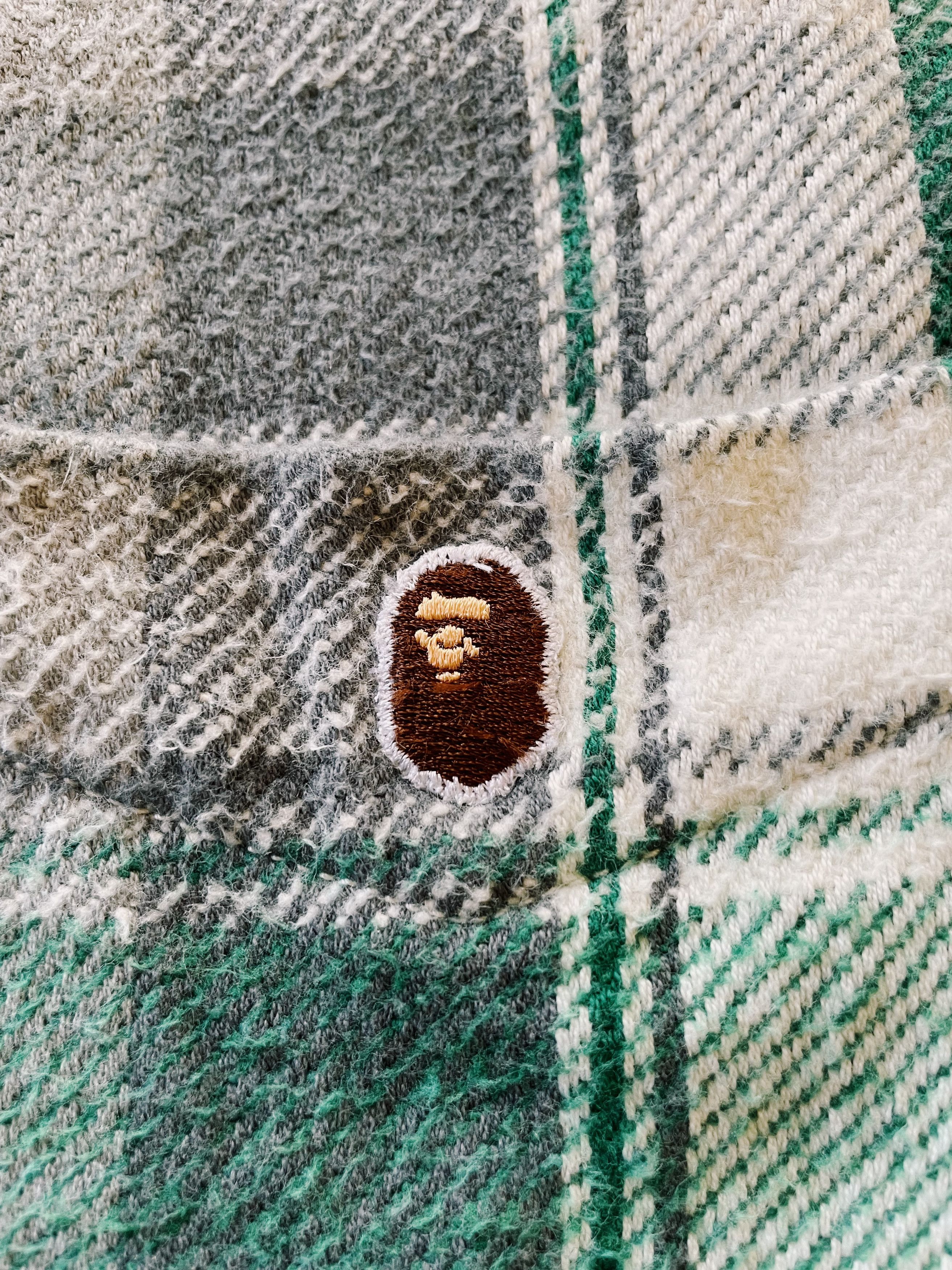 Bape Vintage Y2K Bape A Bathing Ape Checkered Flannel Shirt Size US M / EU 48-50 / 2 - 4 Thumbnail