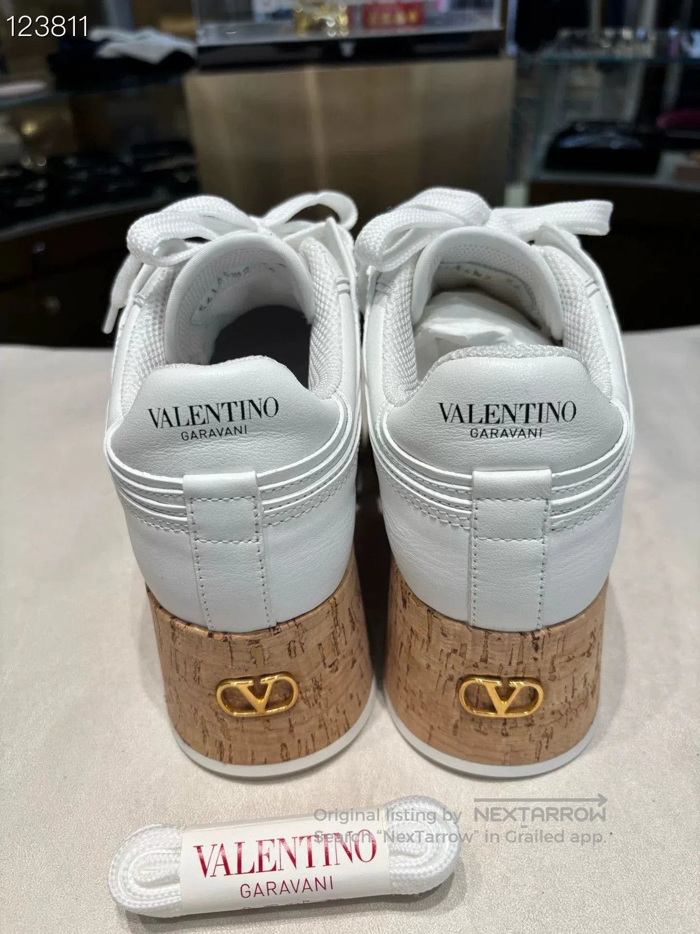 Valentino Valentino Platform White Sneakers Size 36. Size US 5 / IT 35 - 4 Thumbnail