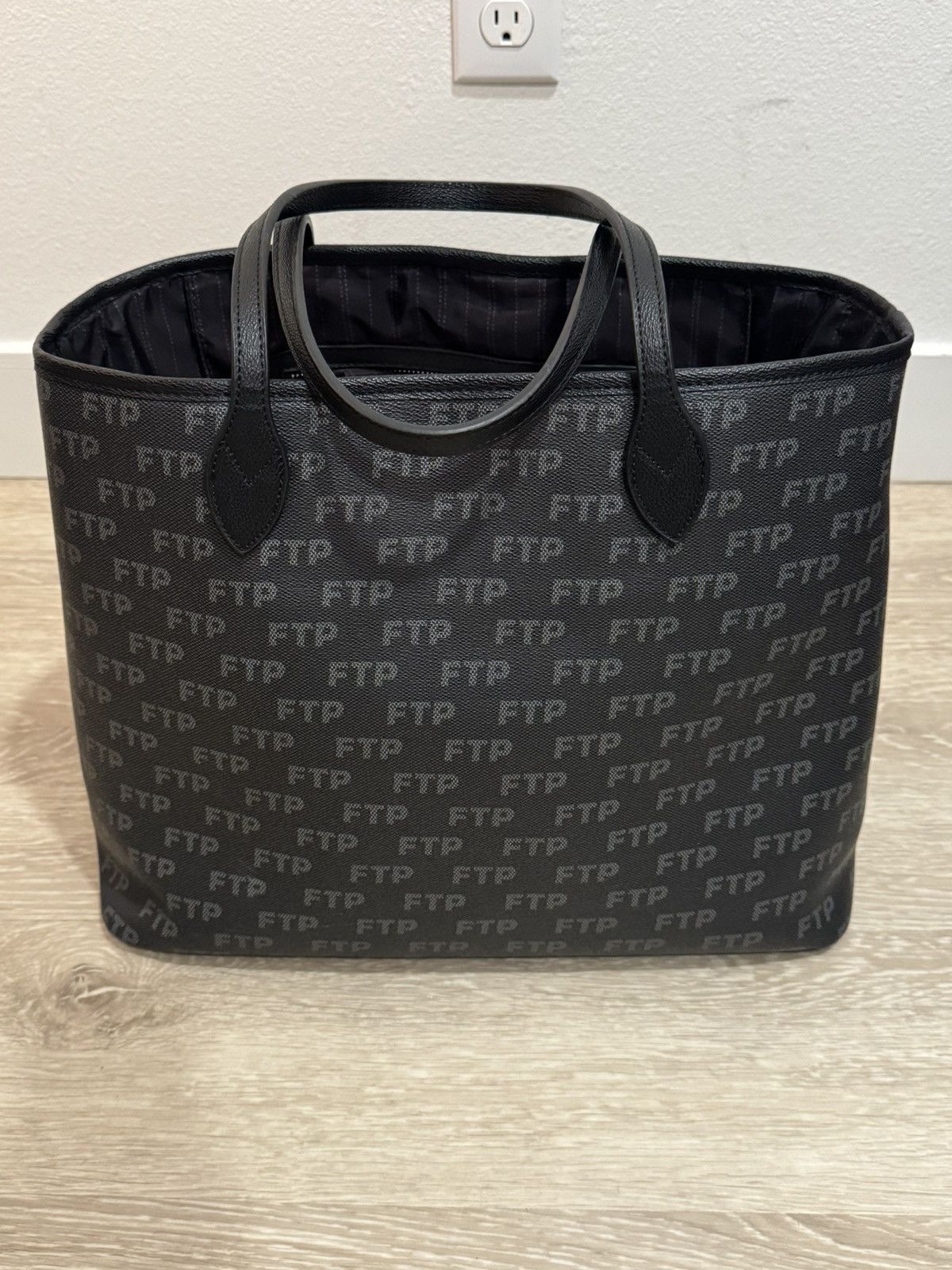 Fuck The Population FTP (FuckThePopulation) Logo Repeat Tote Bag Size ONE SIZE - 2 Thumbnail
