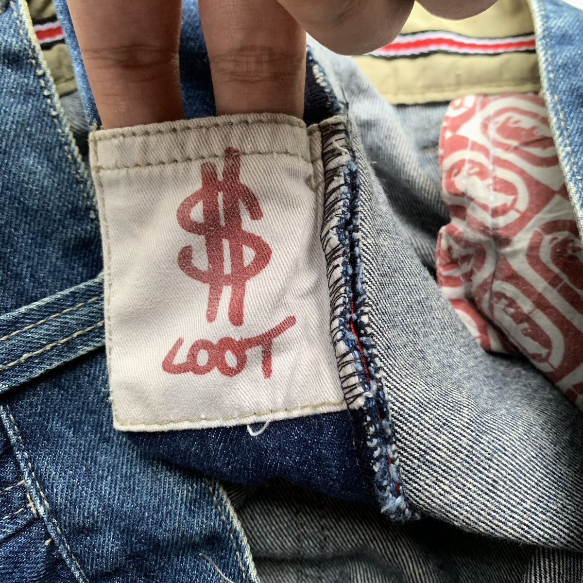 Ecko Unltd. × JNCO × Vintage Rare 1990s Ecko Unltd "Hidden Loot" Baggy Jorts Jeans Size US 36 / EU 52 - 10 Thumbnail