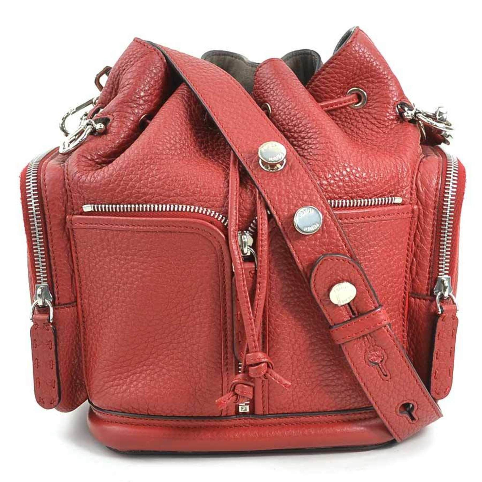 Fendi FENDI Shoulder Bag Montresor Leather Burgundy Silver Women's 8BT301-NDU e60233a Size ONE SIZE - 1 Thumbnail