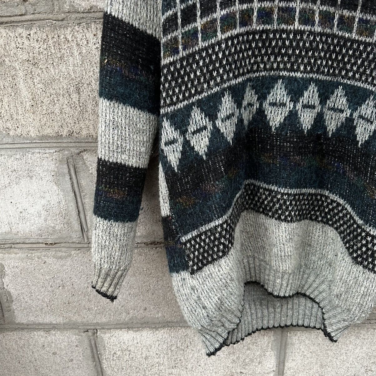 Aran Isles Knitwear Vintage Knit Wool Sweater Abstractive Y2K 00s USA Hype Trend Size US L / EU 52-54 / 3 - 5 Thumbnail