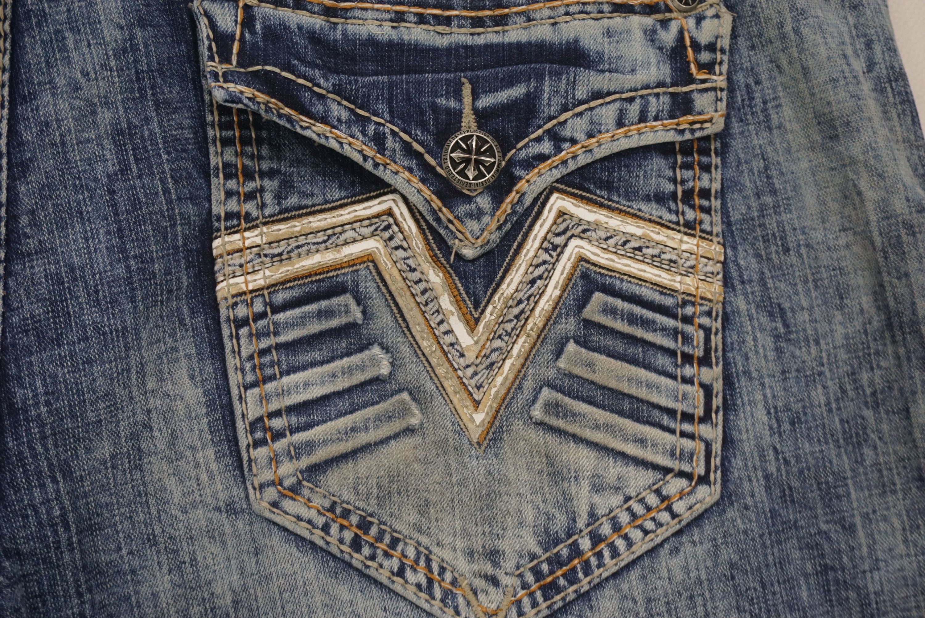 Affliction Blake Jeans Size 42 fit W45xL34.5 Black Premium Denim Size US 42 / EU 58 - 11 Thumbnail