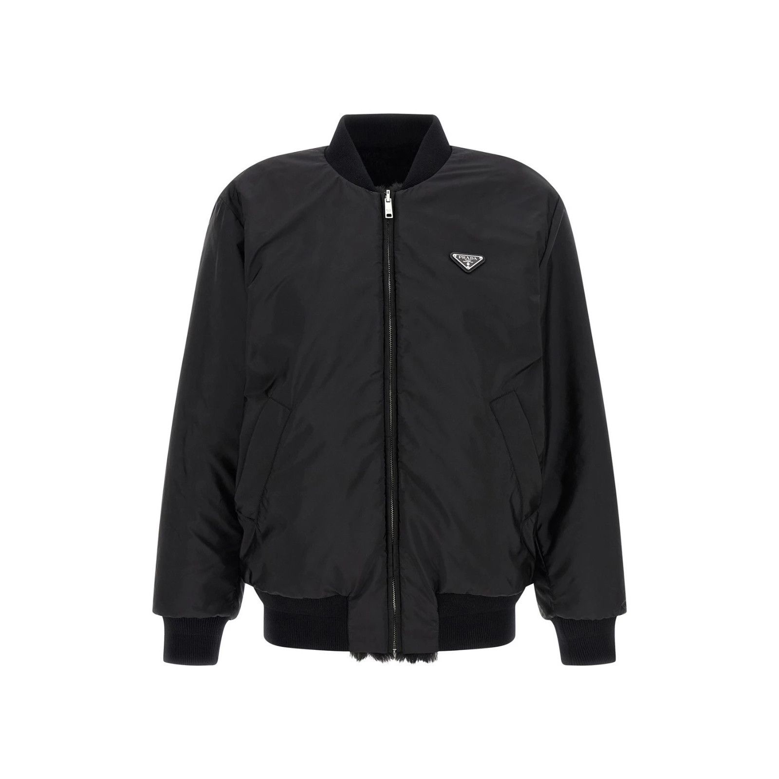 Prada PRADA Black Re-Nylon Reversible Bomber Jacket New And Authen Size XS / US 0-2 / IT 36-38 - 2 Thumbnail