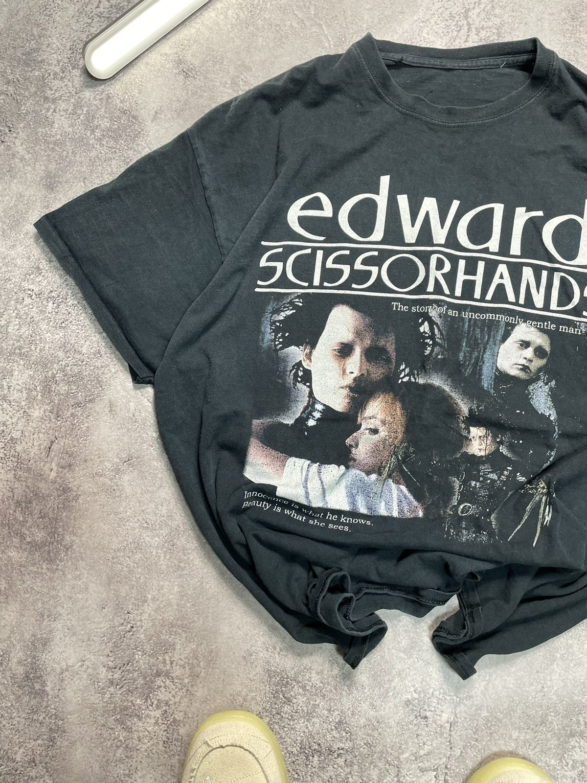 Other VTG 90s EDWARD SCISSORHANDS MOVIE RARE ARCHIVE SS TEE Size US XXL / EU 58 / 5 - 2 Thumbnail