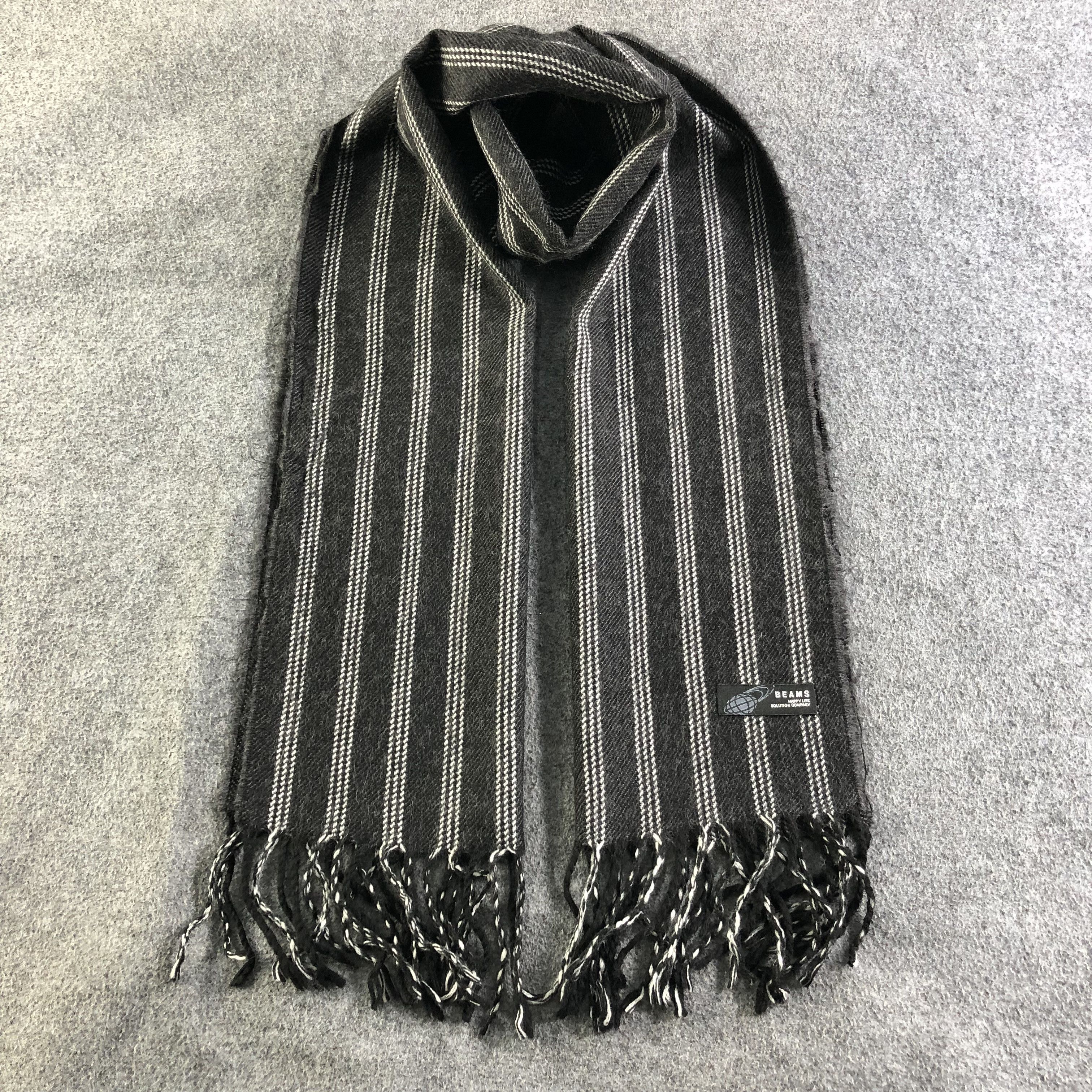 Beams Plus Beams Striped Scarf Muffler V1912 Size ONE SIZE - 1 Thumbnail