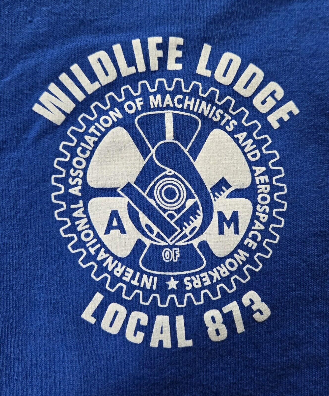 Designer Vintage Wildlife Lodge Local 873 Association Of Machinists Size US XL / EU 56 / 4 - 5 Thumbnail
