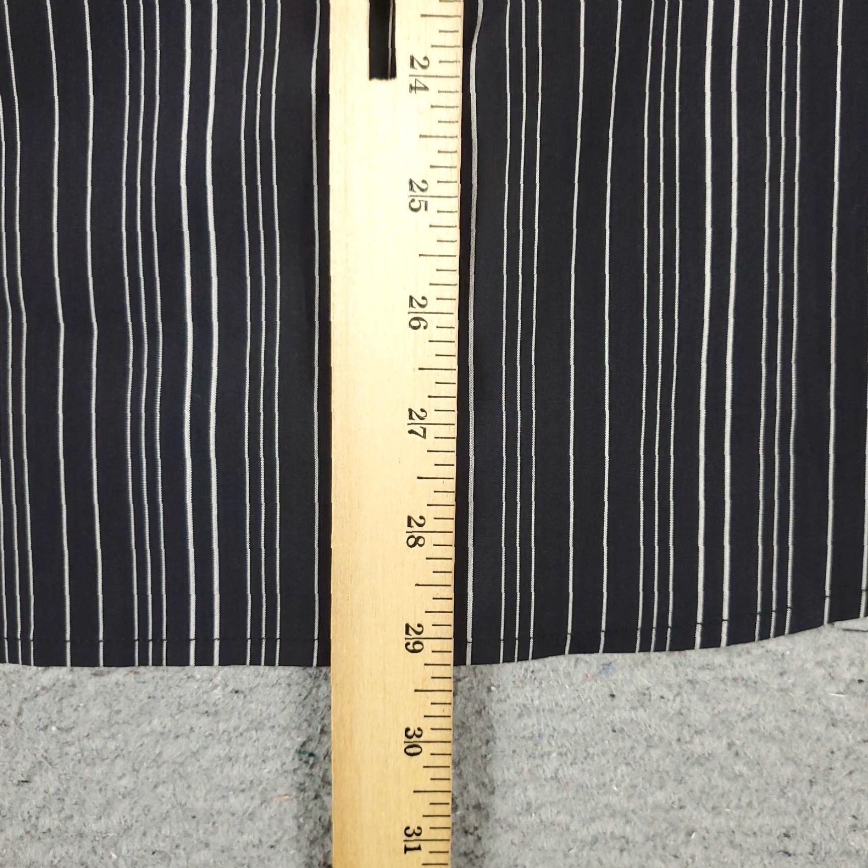 Faconnable Façonnable Casual Shirt Mens Large Black Striped Button-Up Long Sleeve Size US L / EU 52-54 / 3 - 4 Thumbnail