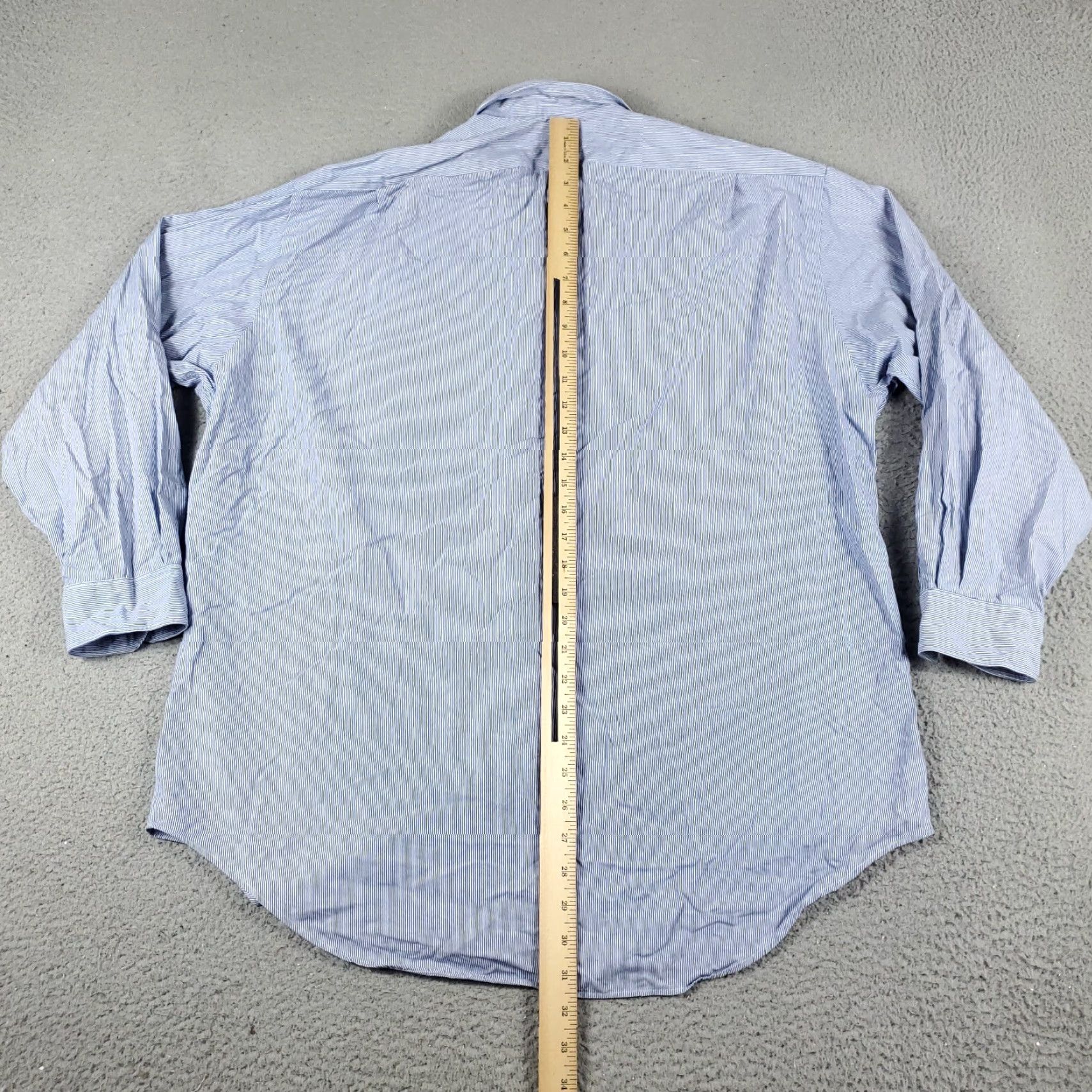 Ralph Lauren Ralph Lauren Shirt Mens Large Blue Striped Button-Up Long Sleeve Casual Dress Classic Comfort-Soft Cotton Regular Fit Men’s Size US L / EU 52-54 / 3 - 4 Thumbnail