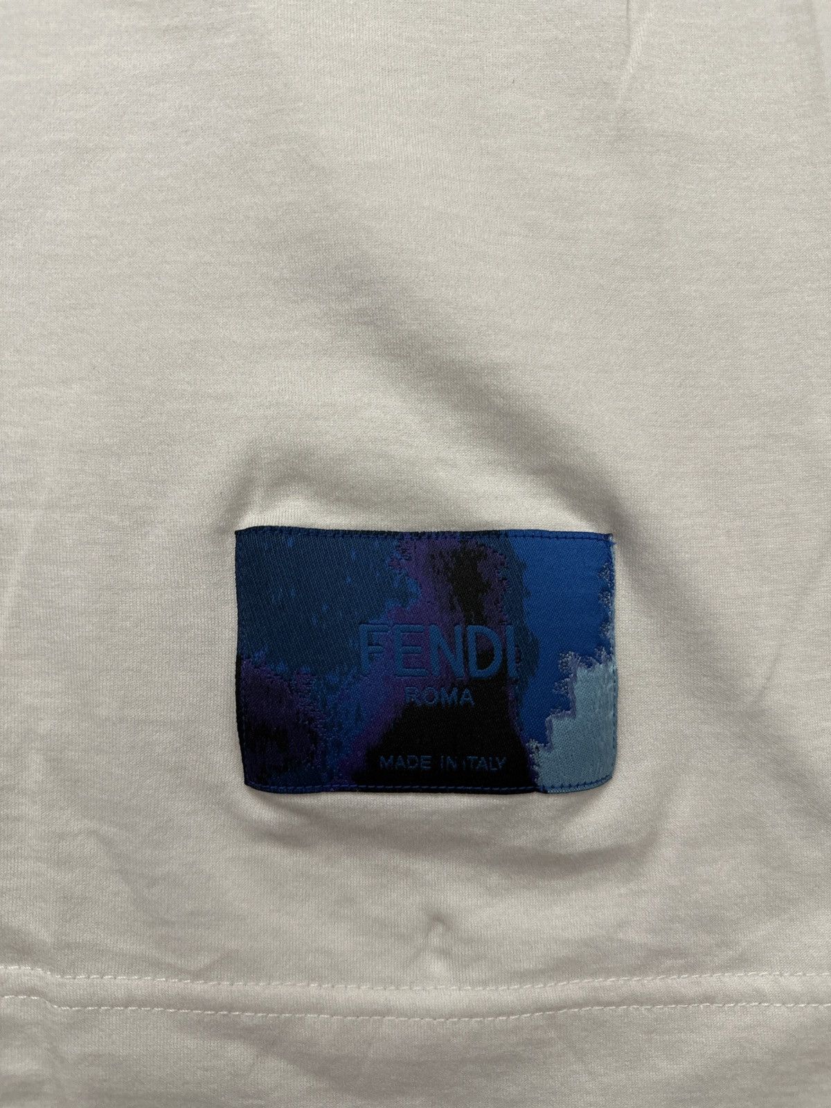 Fendi Fendi Blue Abstract Gradient Graphic Tee Size XL Italy Size US XL / EU 56 / 4 - 5 Thumbnail