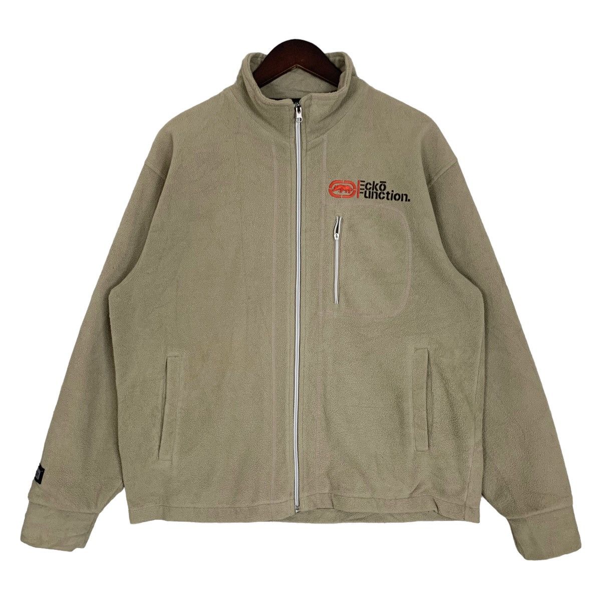 Ecko Unltd. × Japanese Brand × Vintage Vintage 90s Ecko Function Small Logo Fleece Jacket Size L Size US L / EU 52-54 / 3 - 1 Thumbnail