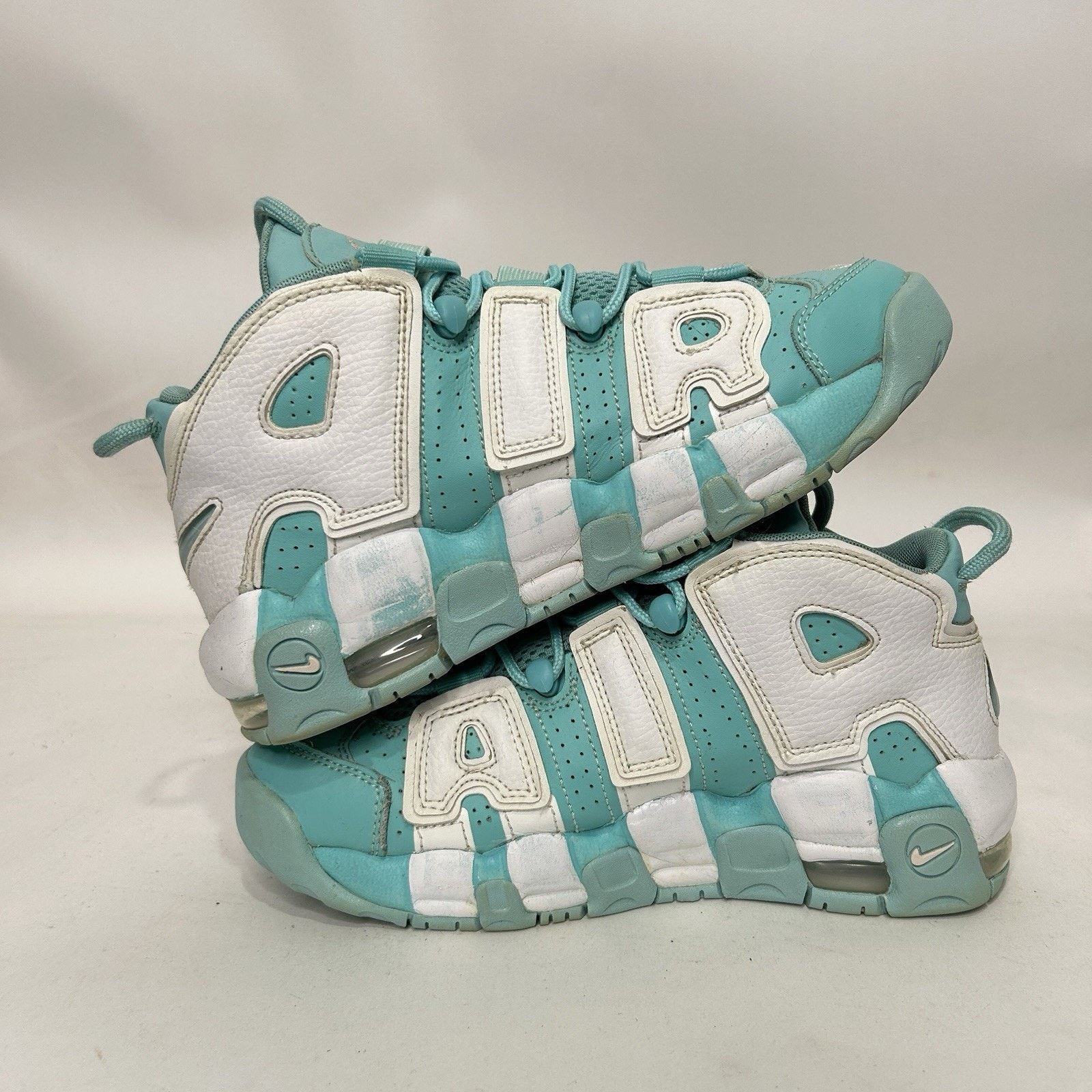 Nike Nike Air More Uptempo GS “Island Green White” Size US 6.5 / IT 36.5 - 3 Thumbnail