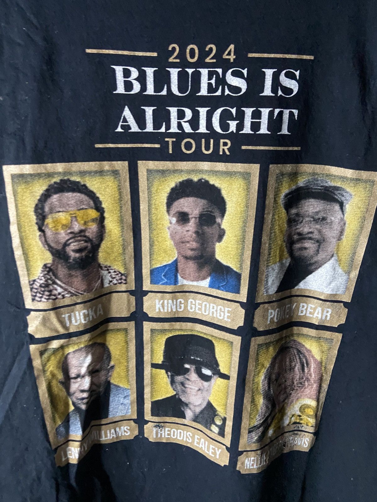 Band Tees Blues is Alright Tour 2024😊❤️ Size US XL / EU 56 / 4 - 2 Thumbnail