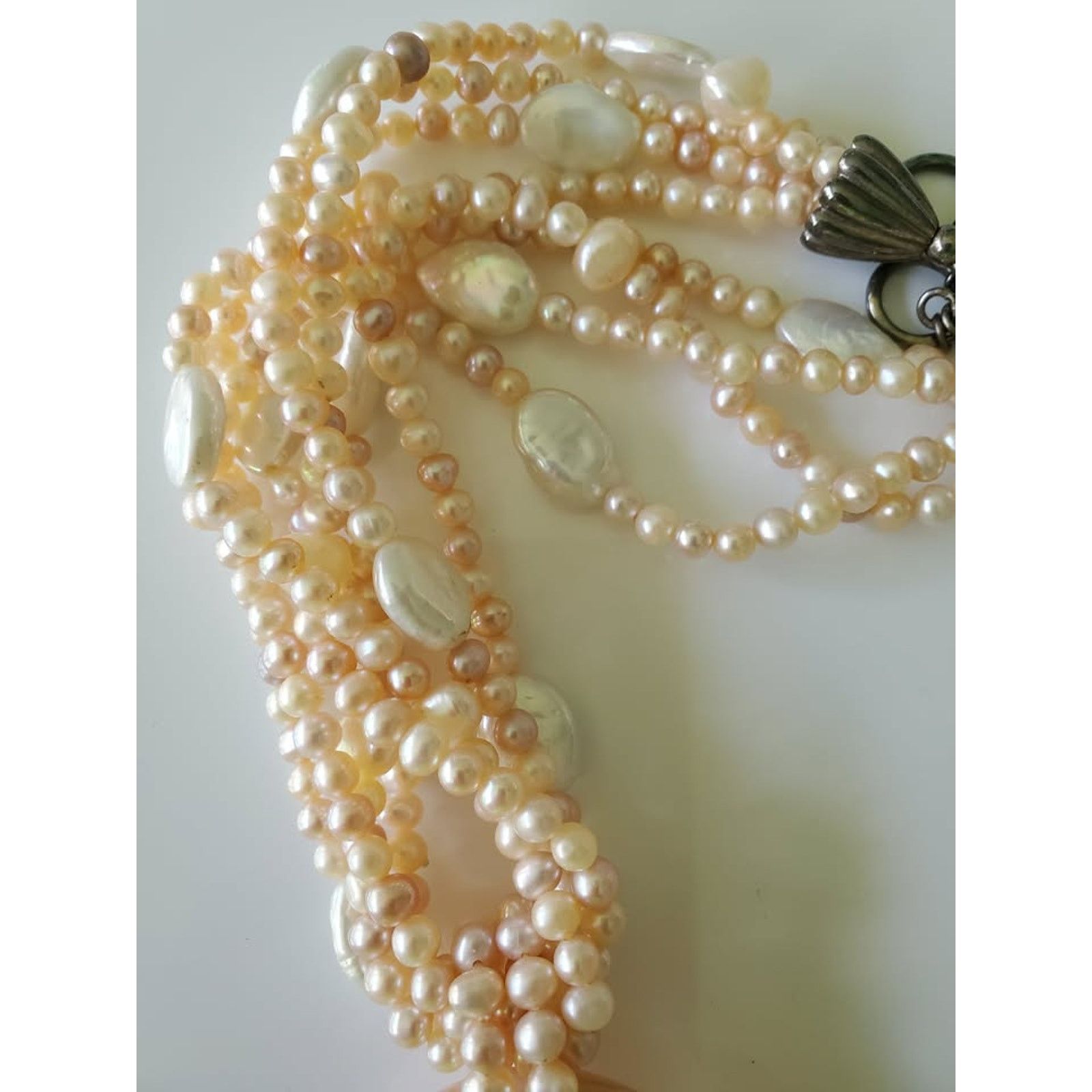 Other Multi-strand Pink and Cream Freshwater Pearl Necklace Size ONE SIZE - 5 Thumbnail