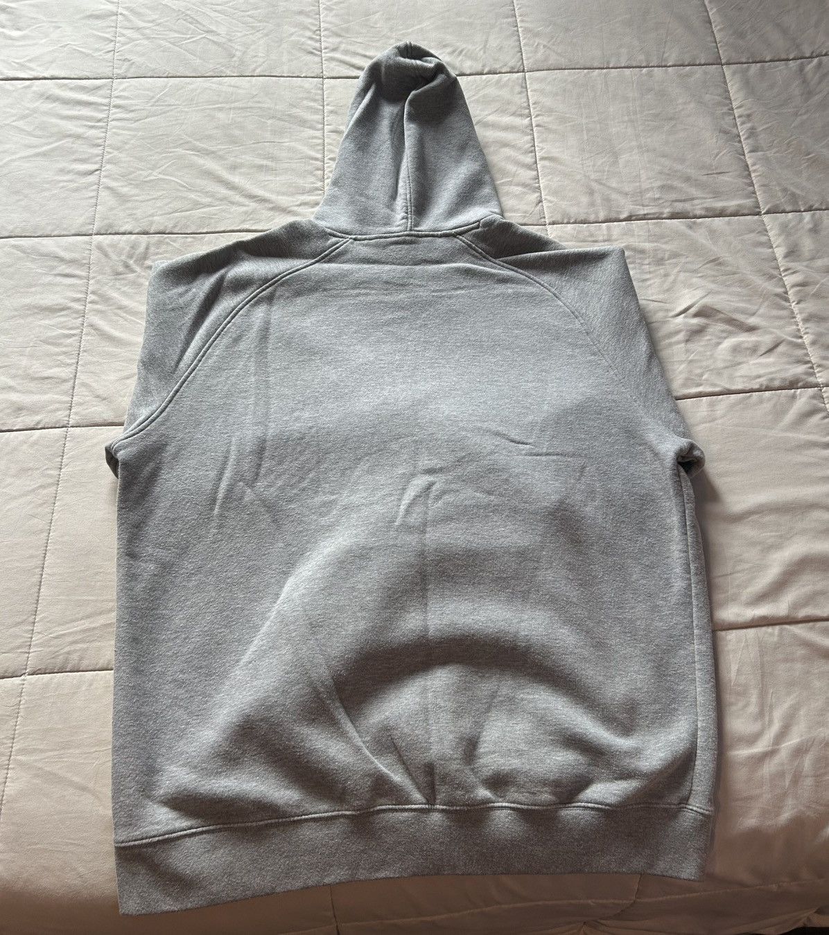 Nike Vintage Y2K Grey Tag Nike Spellout Center Swoosh Grey Hoodie Size US XL / EU 56 / 4 - 2 Thumbnail