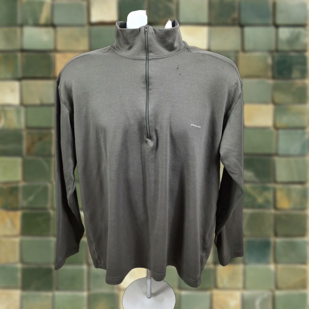 Patagonia Patagonia Capilene Men's 1/4 Zip Green Long Sleeve Shirt XL Activewear Shirt Men Green Capilene 1/4 Zip Logo Athletic Mock Neck Vintage Not Size US XL / EU 56 / 4 - 1 Thumbnail