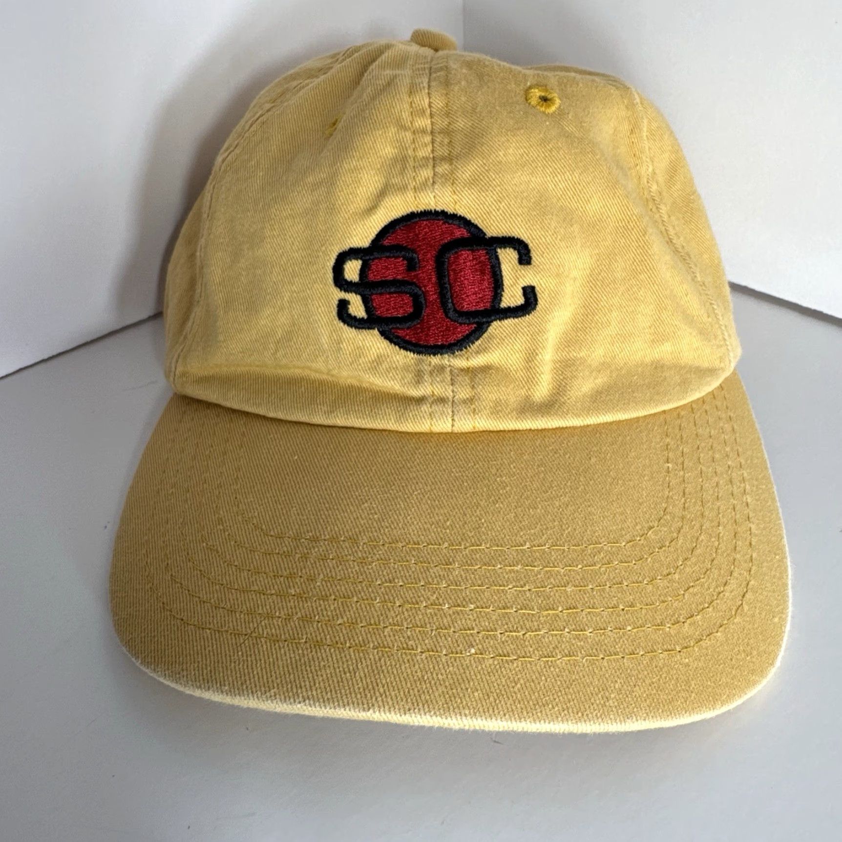 Logo 7 ESPN Cap Hat Unisex Adjustable Color Yellow Sports Center Embroidered SC Logo Baseball Cap Hat Adults One Size Yellow ESPN Cap Size ONE SIZE - 2 Thumbnail