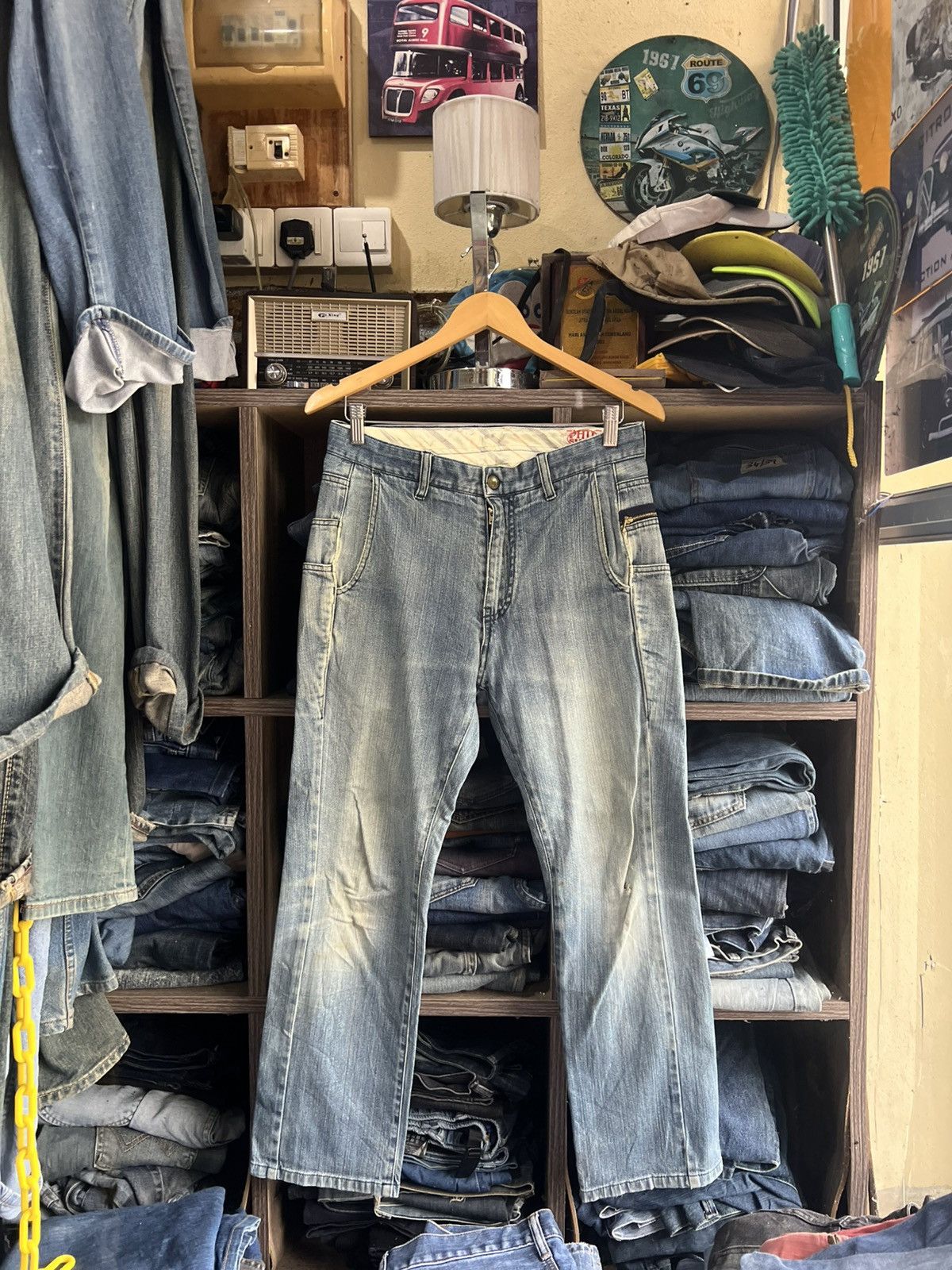 Japanese Brand 🔥Phil Smart Union Made Denim Size US 31 - 2 Thumbnail