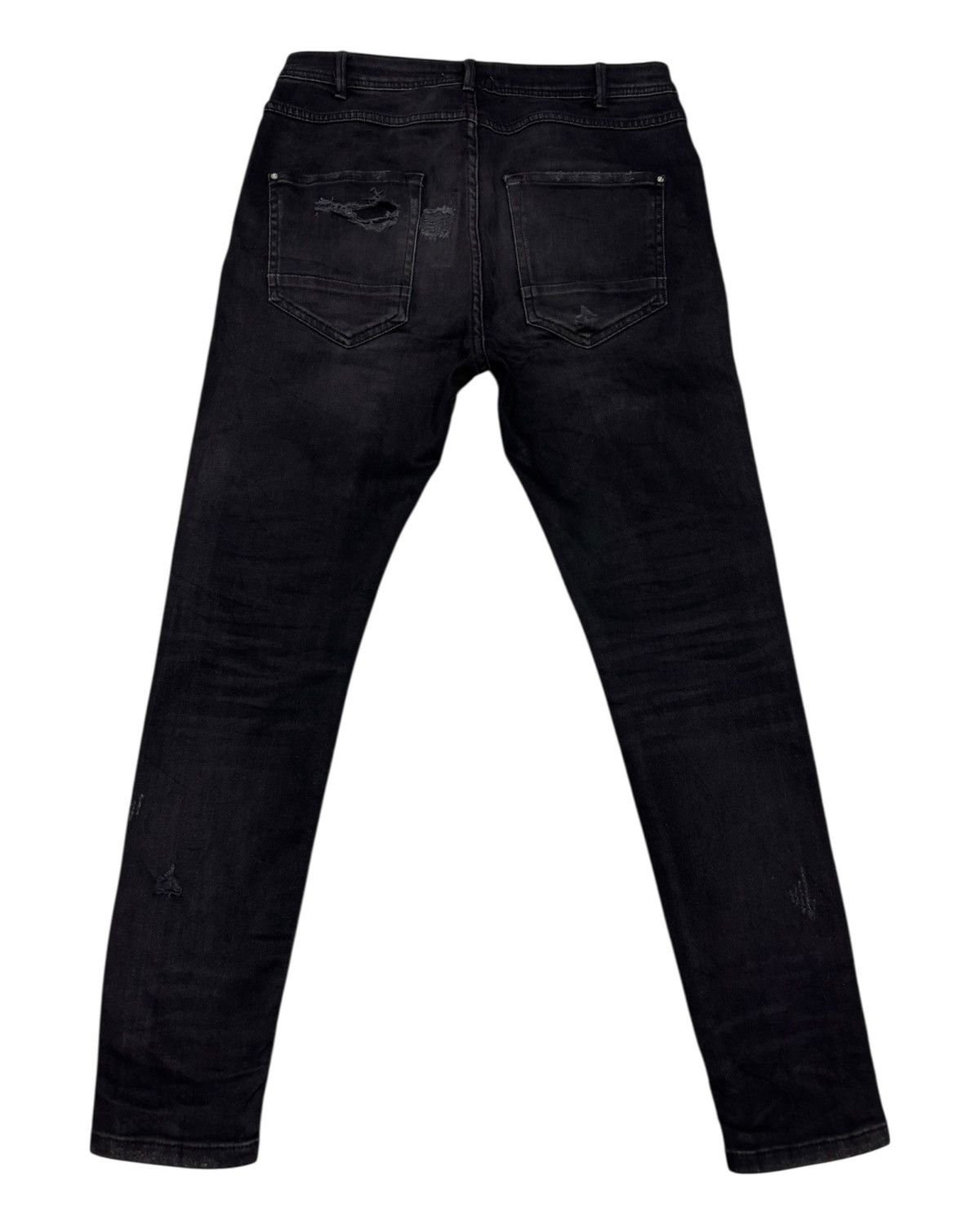 Zara 🔥ZARA DISTRESSED DENIM JEANS Size US 31 - 2 Thumbnail
