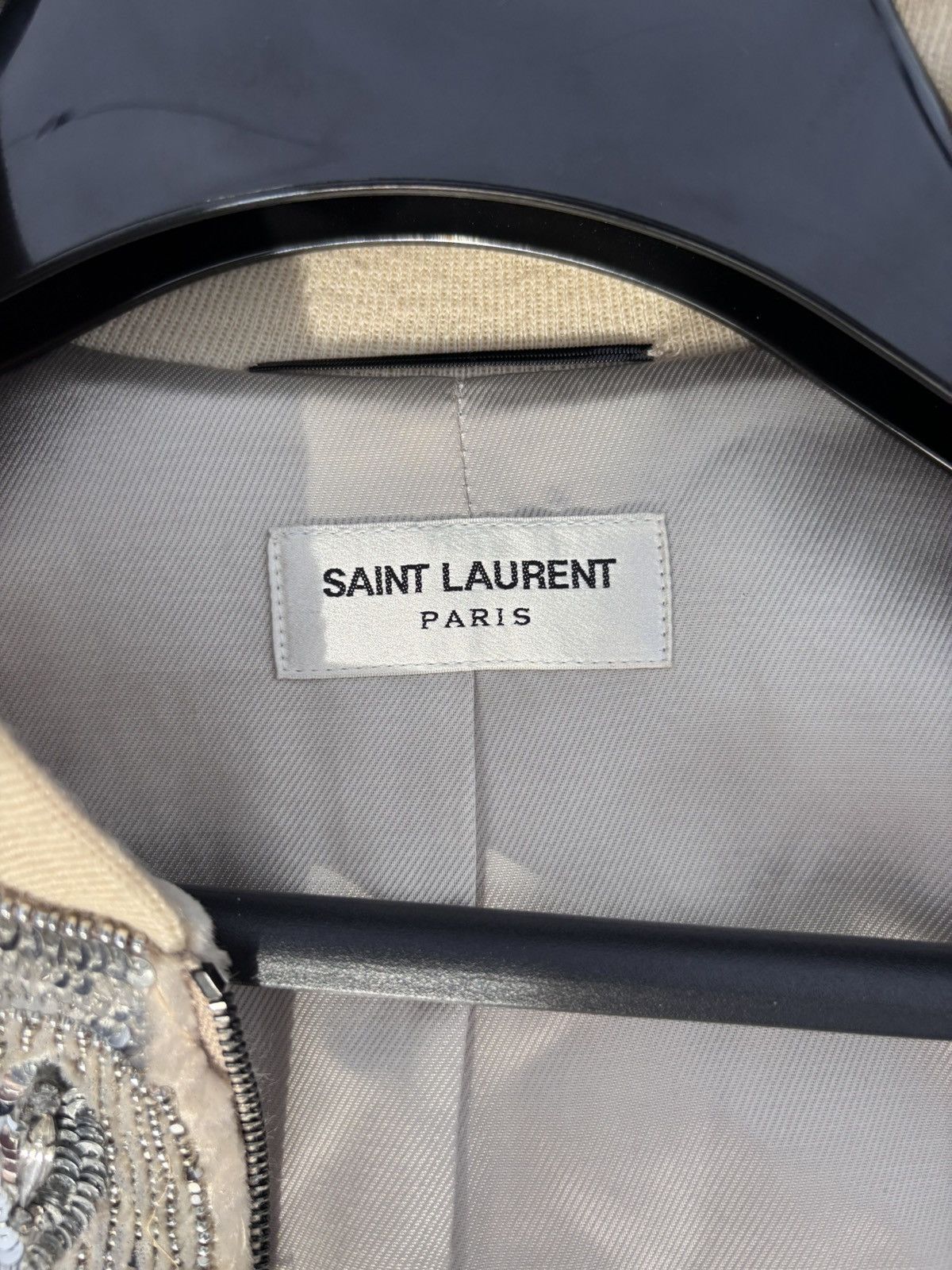 Saint Laurent Paris Saint Laurent FW16 crystal embedded lamb fur jacket Size US M / EU 48-50 / 2 - 12 Thumbnail