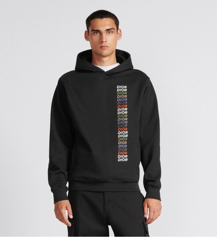 Dior o1w1db11024 Relaxed-Fit Hooded SweatShirt in Black Size US S / EU 44-46 / 1 - 4 Thumbnail