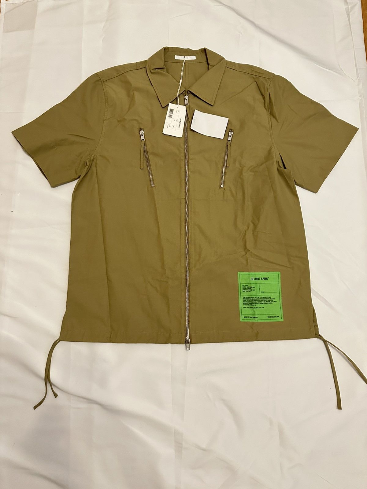 Helmut Lang Helmut Lang Zip Shirt S Beige Size US L / EU 52-54 / 3 - 1 Thumbnail