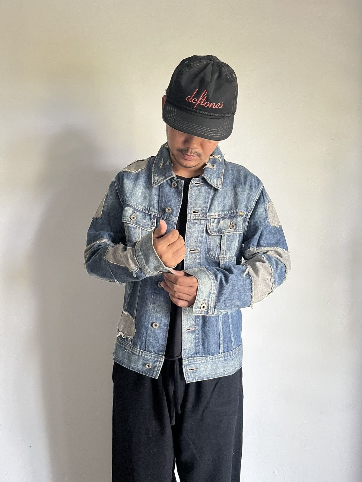 Dolce & Gabbana AW04 Dolce & Gabbana Reconstructed Denim Jacket Size US L / EU 52-54 / 3 - 5 Thumbnail