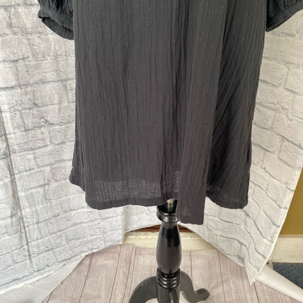 H&M H&M women XS v-cut Longsleeve ruched shift dress dark grey Size XS / US 0-2 / IT 36-38 - 3 Thumbnail