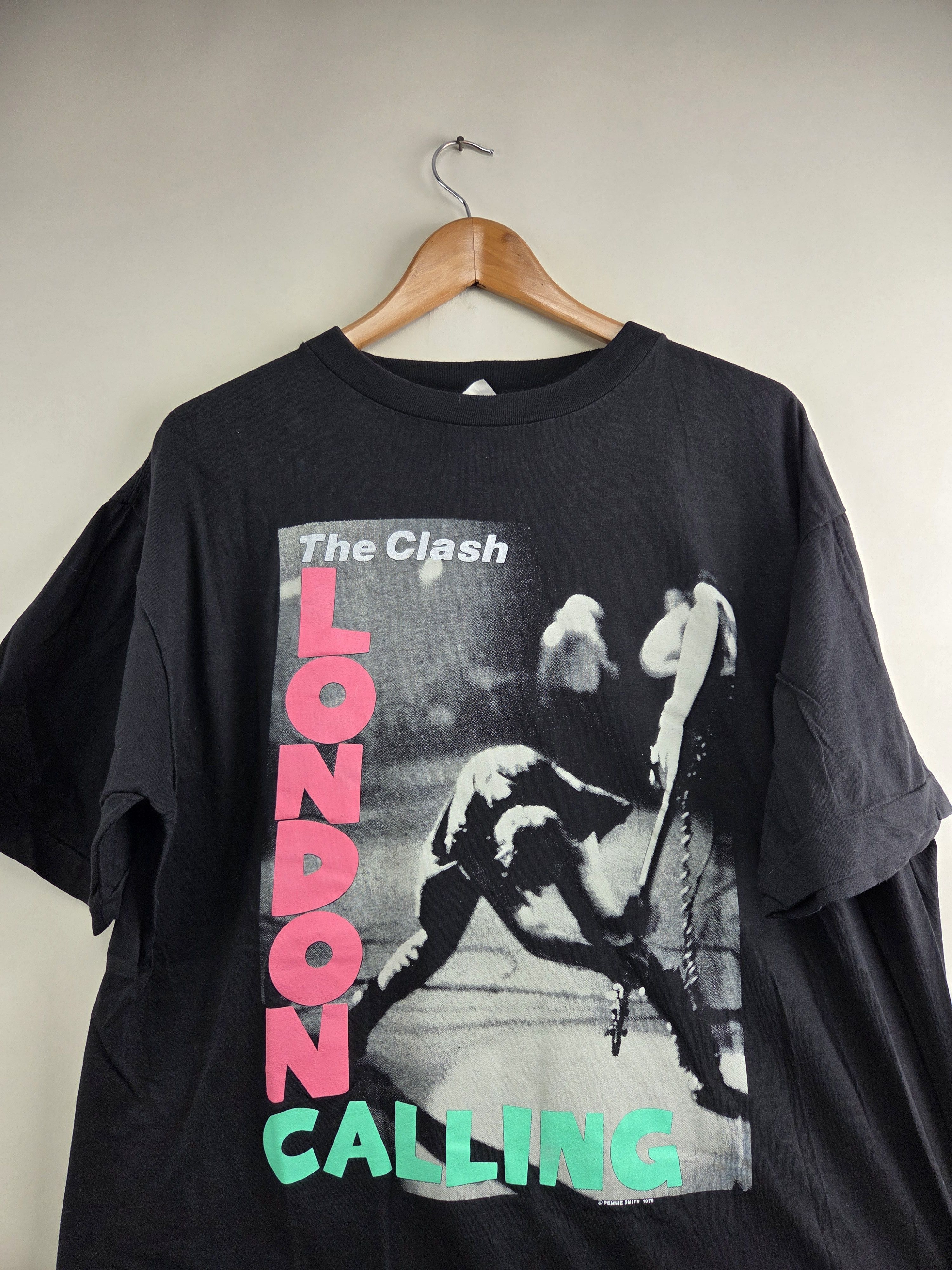 Band Tees × Vintage 80s The Clash London Calling Punk rock tee XL 22.5" 28" Size US XL / EU 56 / 4 - 2 Thumbnail