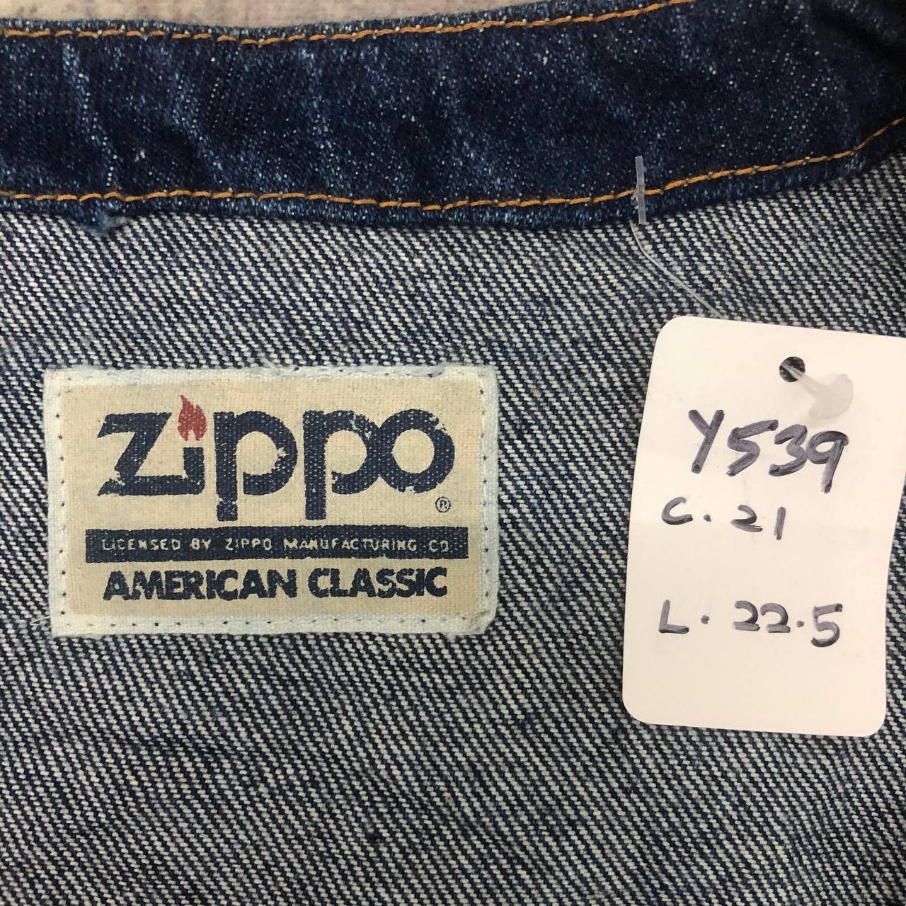 Vintage × Zippo Y539 AMERICAN CLASSIC ZIPPO DENIM VESTS Size US M / EU 48-50 / 2 - 5 Thumbnail