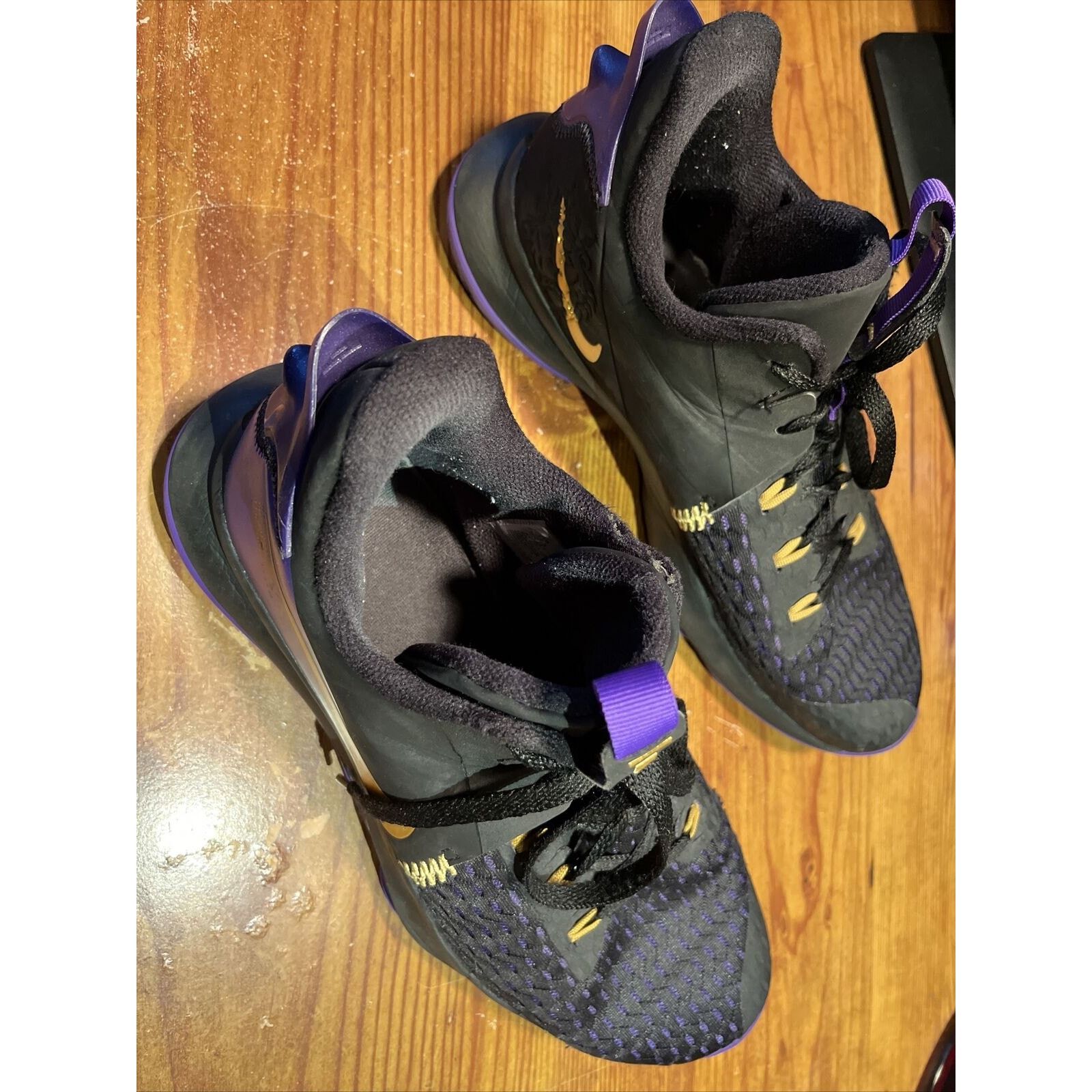 Nike Nike Lebron Witness V 5 Black Purple Gold Size Men's US 12.5 Size US 12.5 / EU 45-46 - 14 Thumbnail