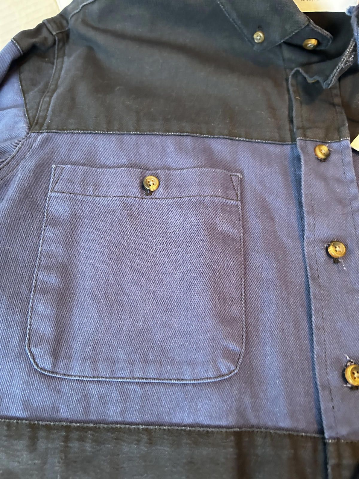 Other Lifetime Collective Block Denim Shirt Size M NWT Deadstock Size US M / EU 48-50 / 2 - 4 Thumbnail
