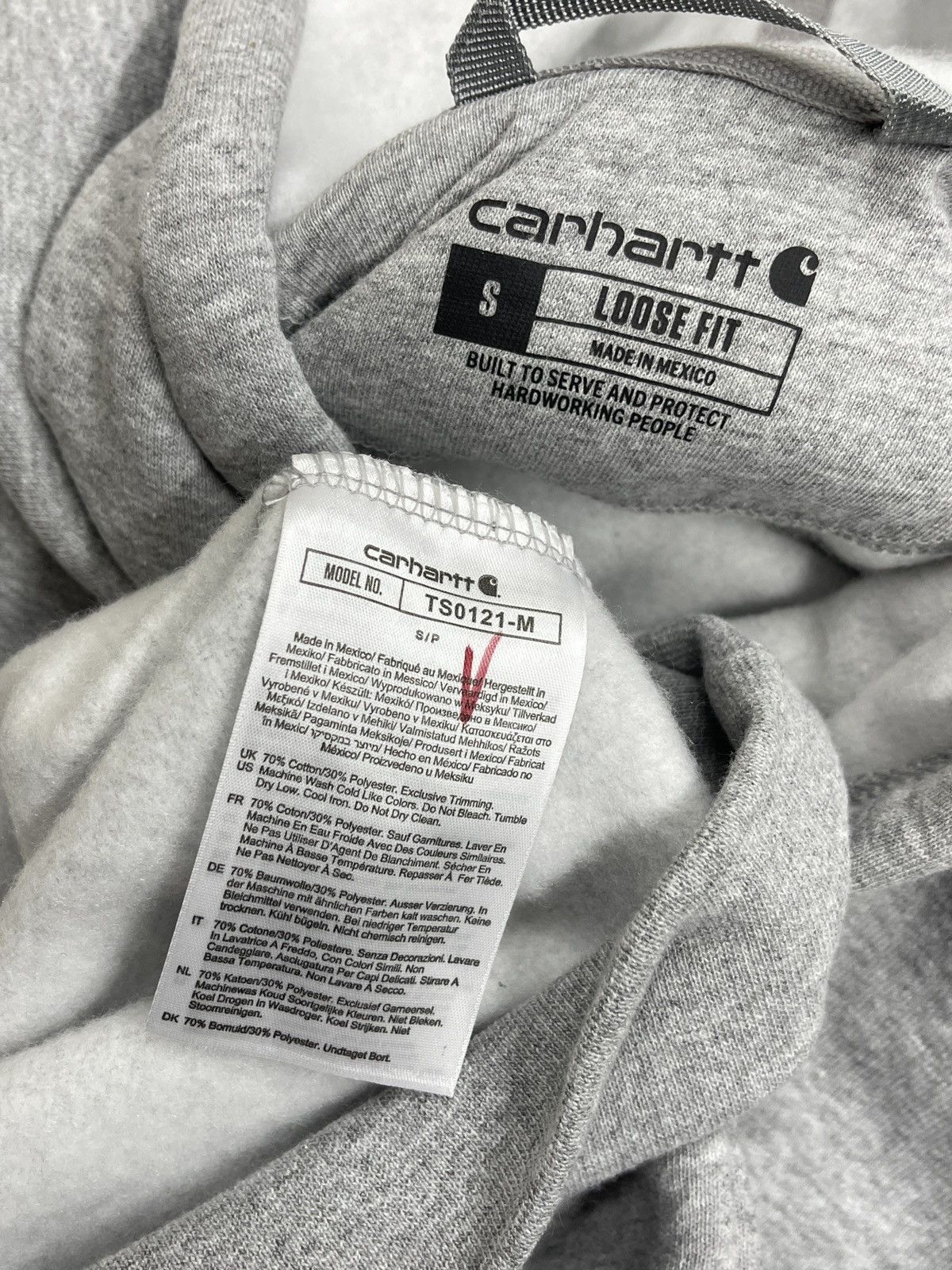 Carhartt New Carhartt WIP Basic Grey Hoodie Loose Fit Workwear Size US S / EU 44-46 / 1 - 8 Thumbnail