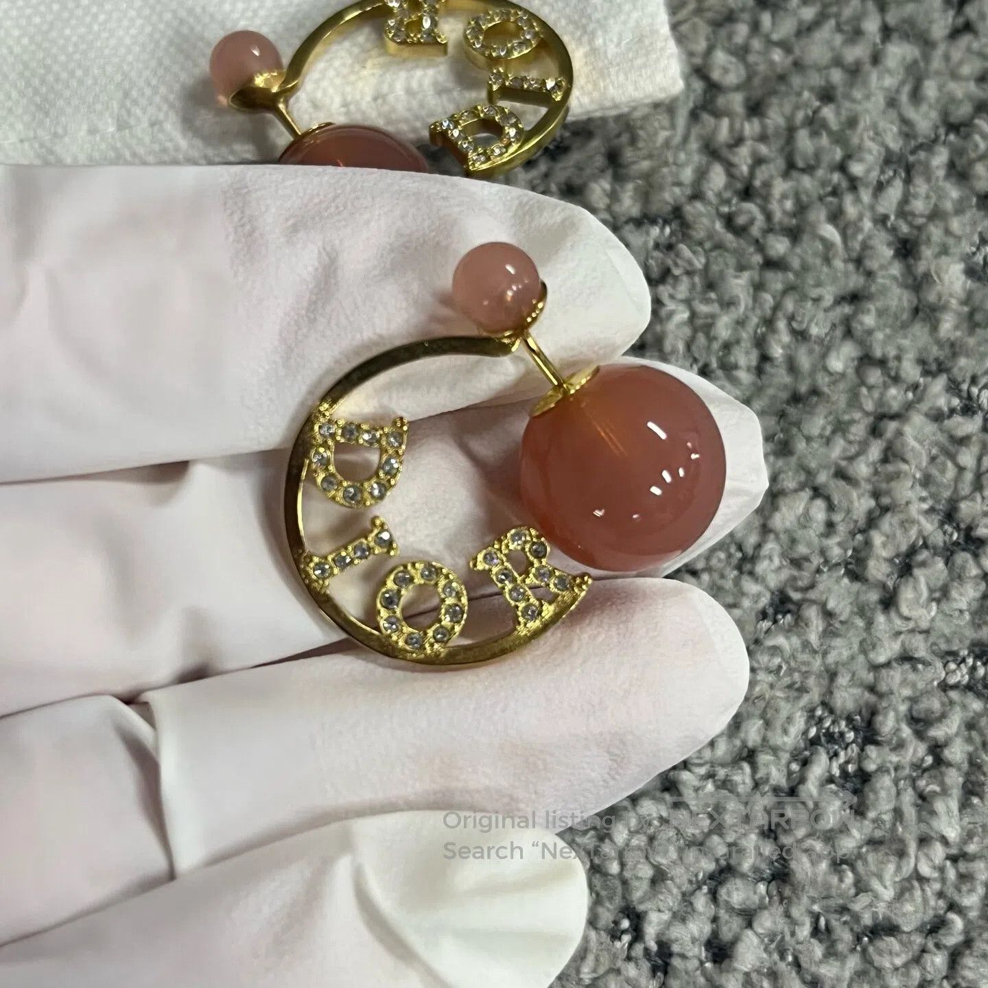 Dior Dior Integrated ball buckle closure metal resin pearl crys Size ONE SIZE - 3 Thumbnail