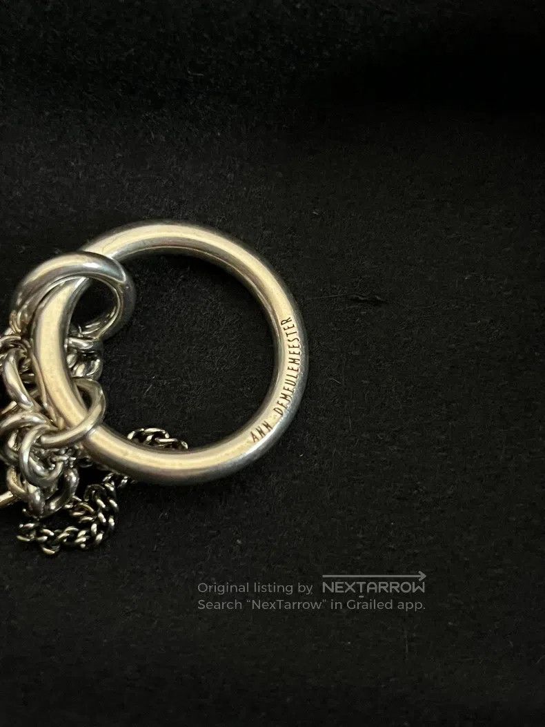 Ann Demeulemeester ANN DEMEULEMEESTER Silver chain ring Size ONE SIZE - 2 Thumbnail