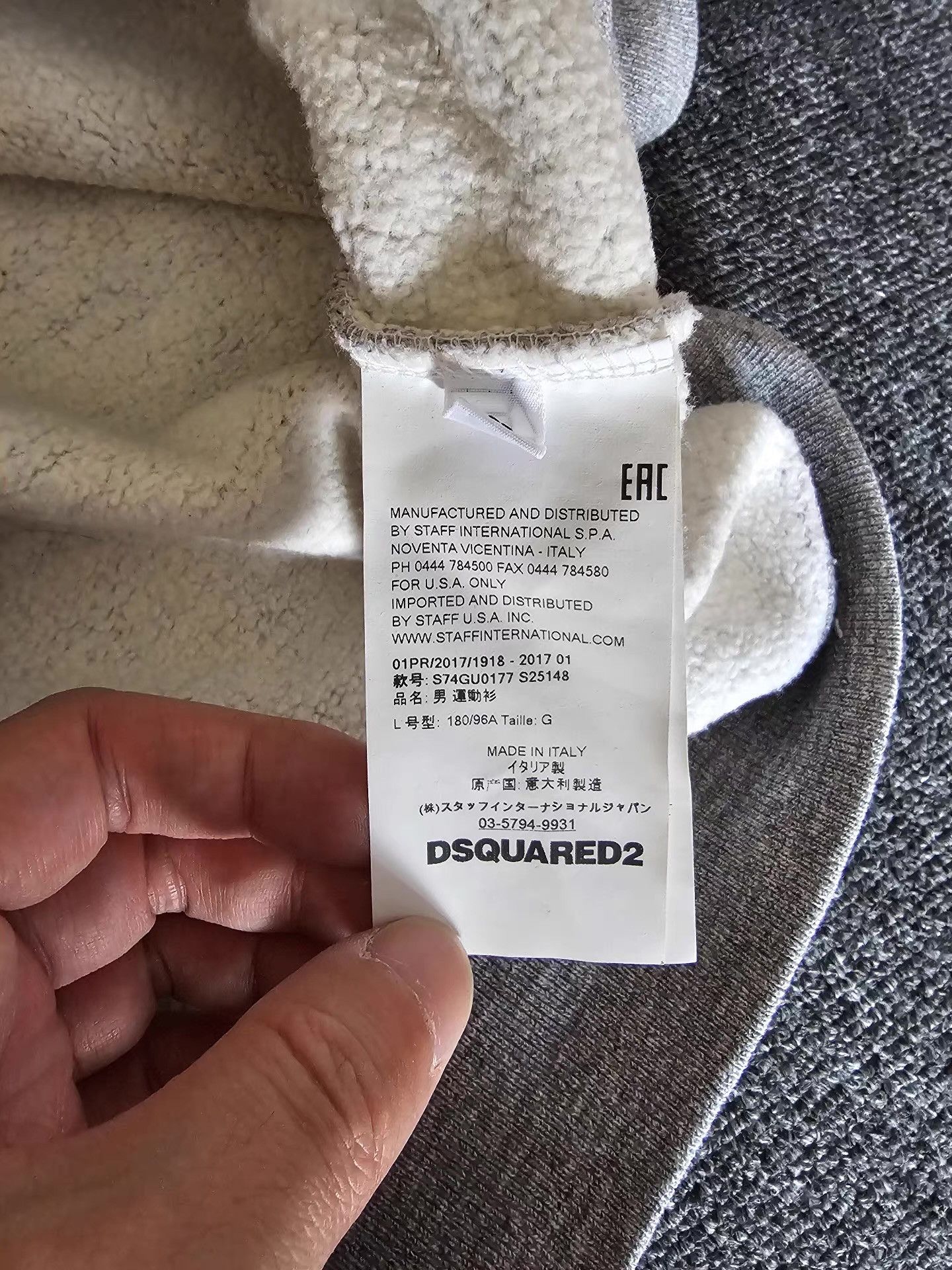 Dsquared2 DSquared2 Men's Sweatshirt, Size US L / EU 52-54 / 3 - 7 Thumbnail