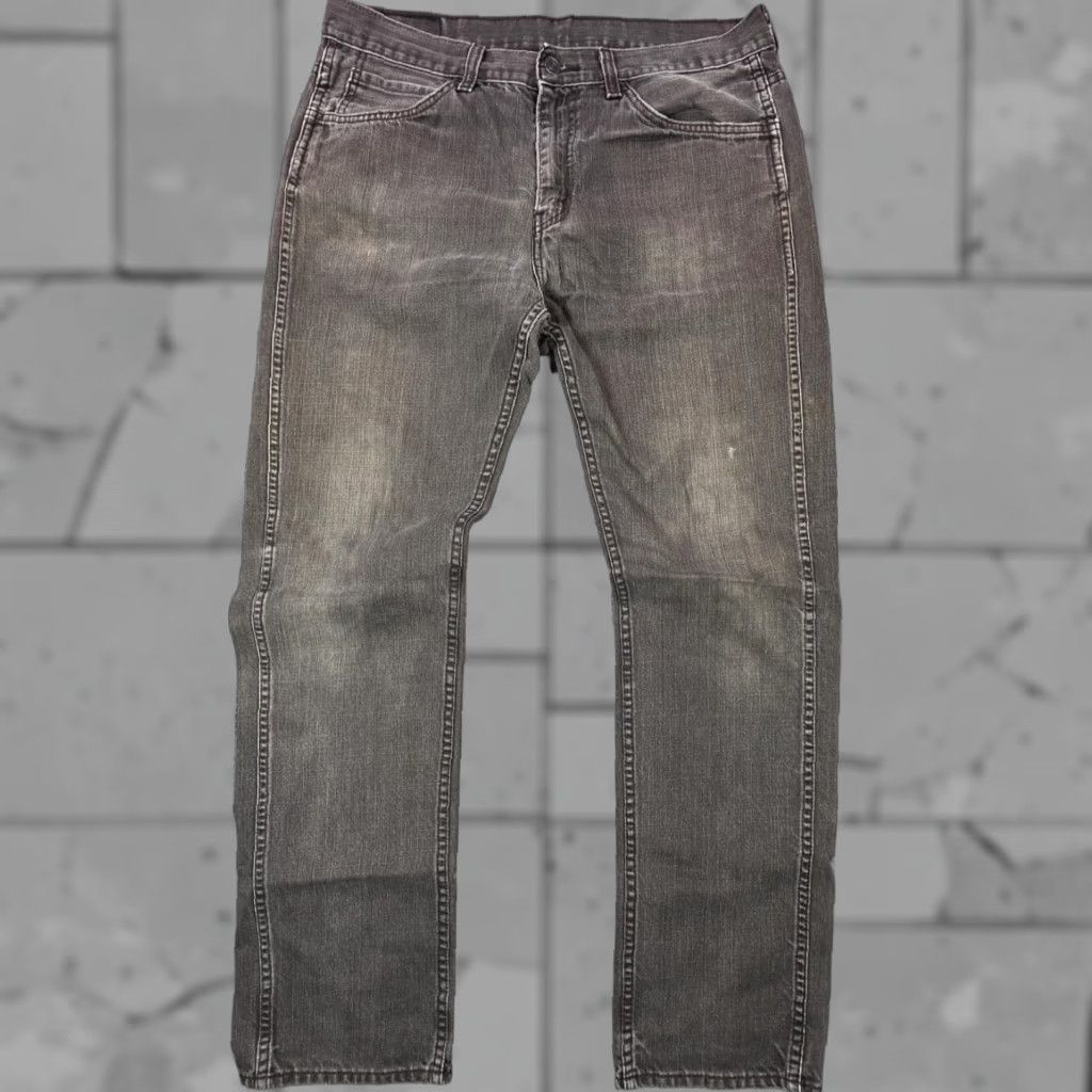 Levi's Levi’s 513 Jeans 36x33 Slim Straight Men Gray Distressed Fade Medium Wash 5-Pocket Cotton Blend Denim Regular Size Type: Regular Mens Size US 36 / EU 52 - 1 Thumbnail