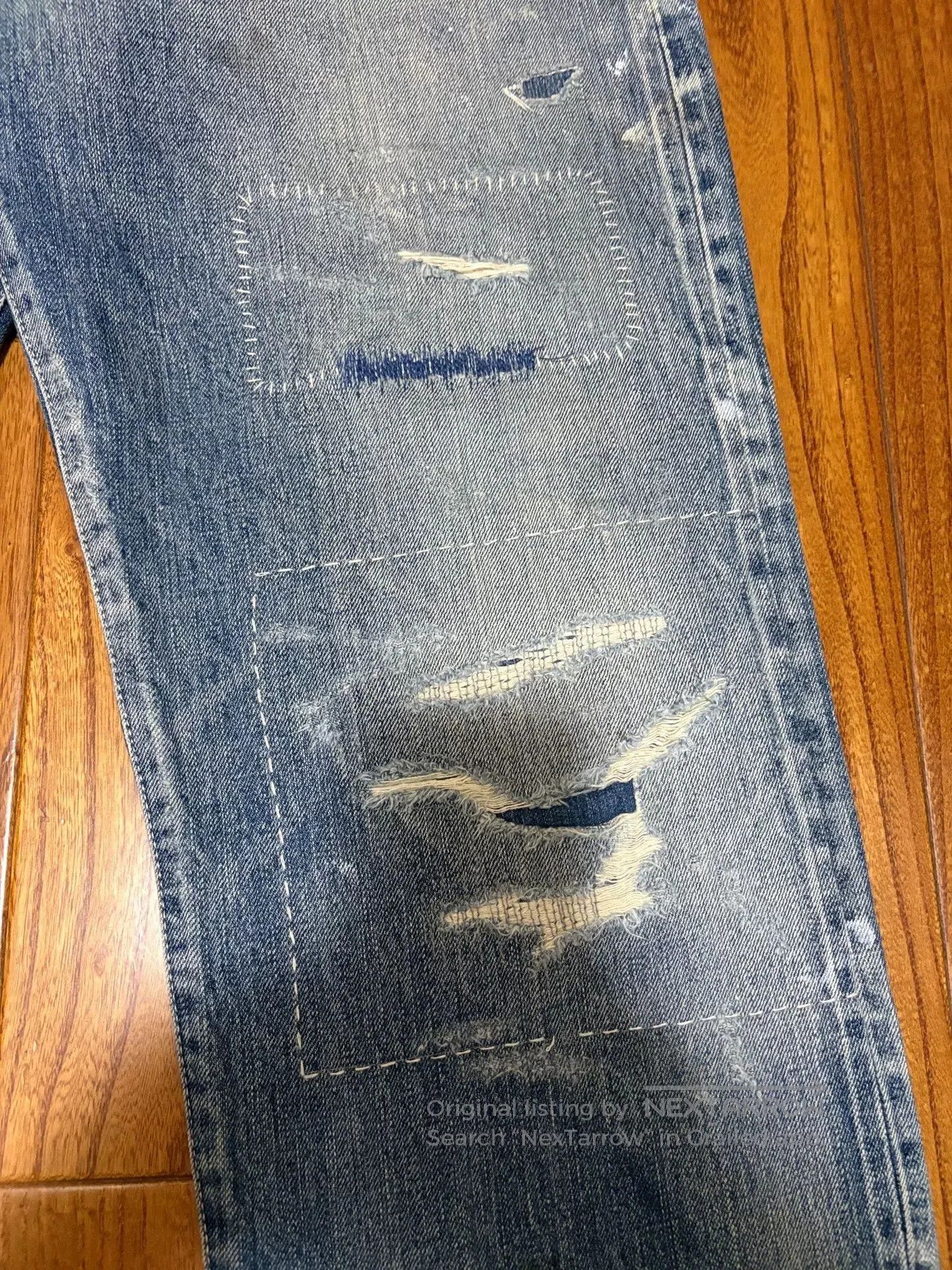 Neighborhood neighborhood scratch savage distressed denim pants. Size US 32 / EU 48 - 4 Thumbnail