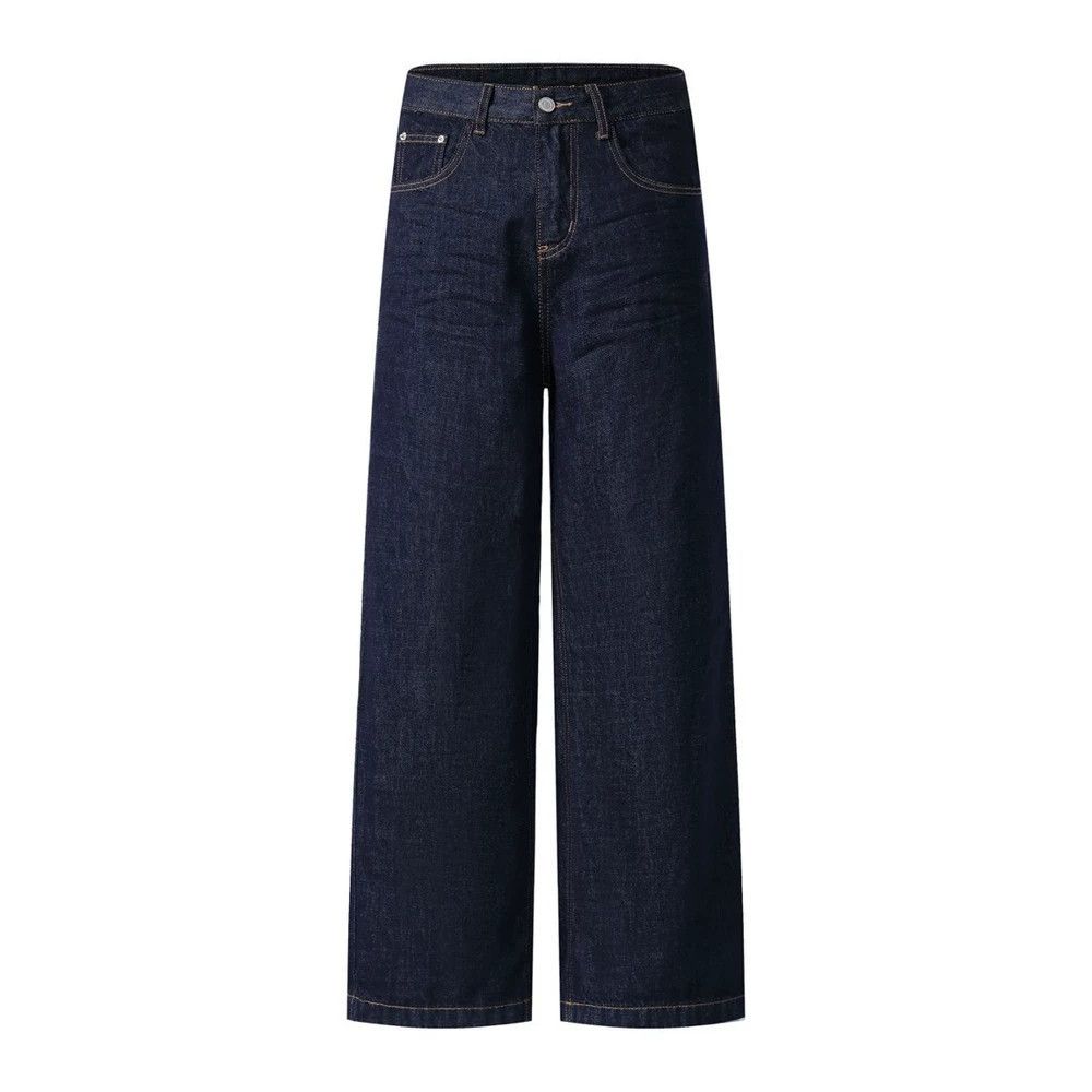 Jean Men's street simple versatile loose casual straight jeans Size US 32 / EU 48 - 1 Thumbnail