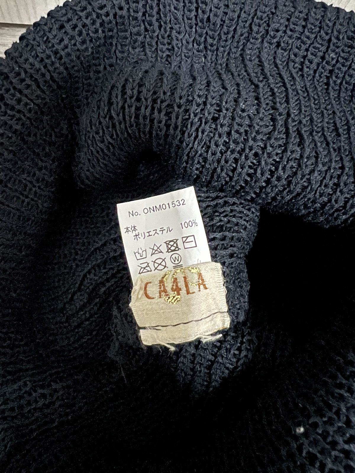 CA4LA Japanese brand Ca4la Crochet Plain Beanie Hat Size ONE SIZE - 6 Thumbnail
