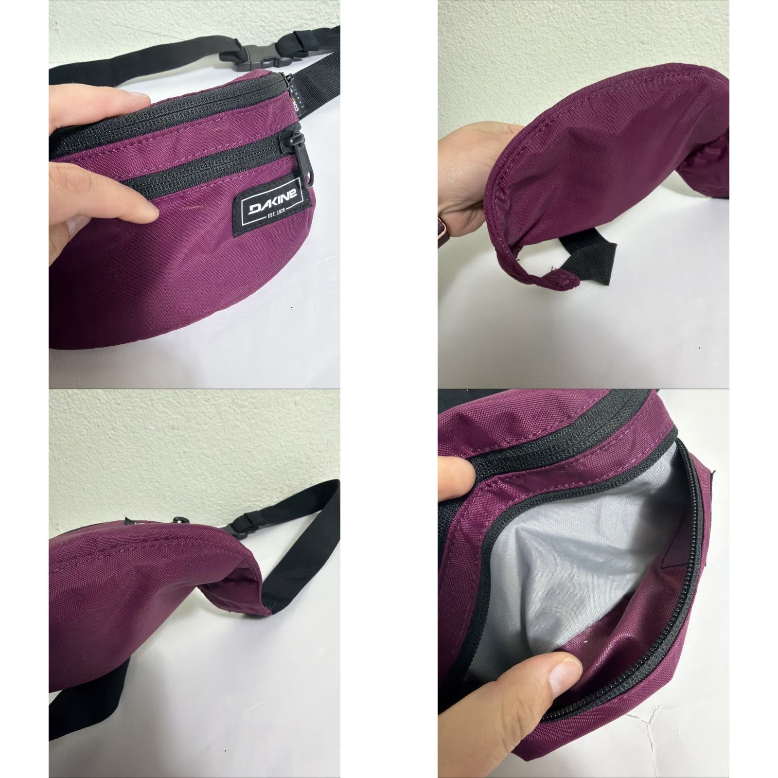 Dakine Dakine Maroon Fannypack Waist Bag Cordura Fabric 8x5.5 Women Belt Bag & Fanny Pack Maroon Cordura 8x5.5 Womens Size ONE SIZE - 8 Thumbnail