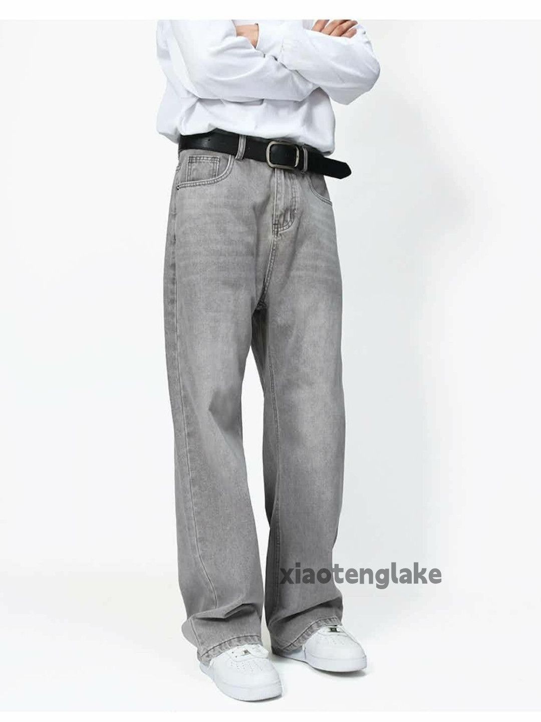 Jean × Vintage washed faded cleanfit yuppie loose baggy jeans Size US 32 / EU 48 - 4 Thumbnail