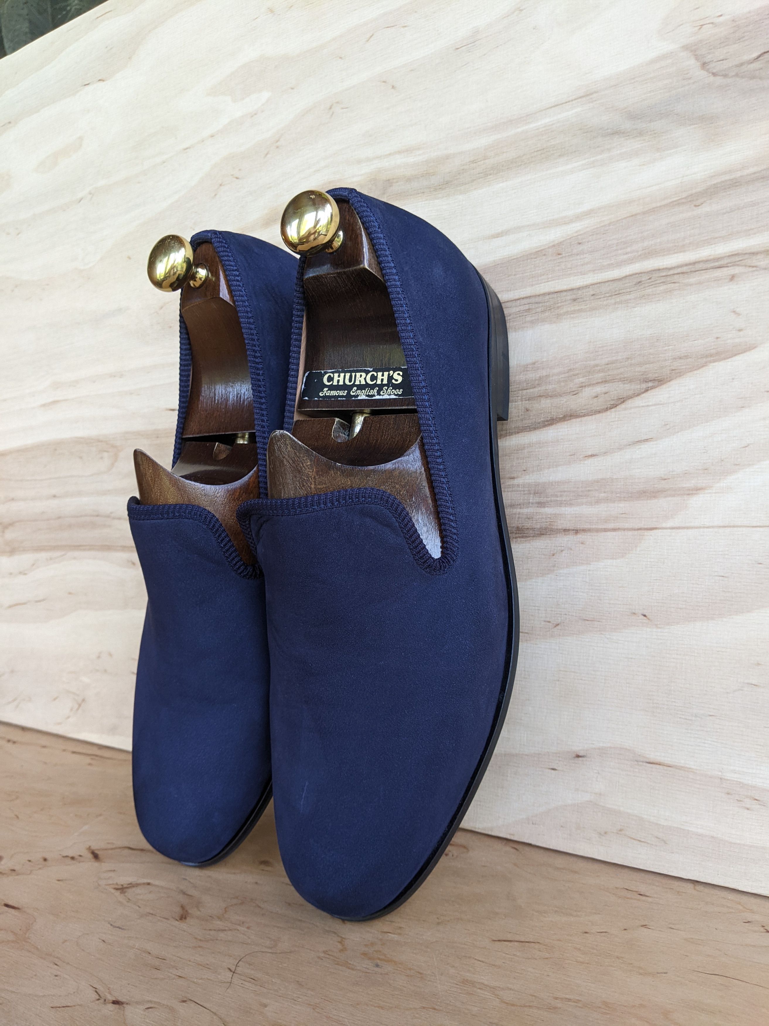DUKE + DEXTER Duke + Dexter Bowler Loafer Blue Formal Shoes Churchs Prada Size US 11 / EU 44 - 13 Thumbnail