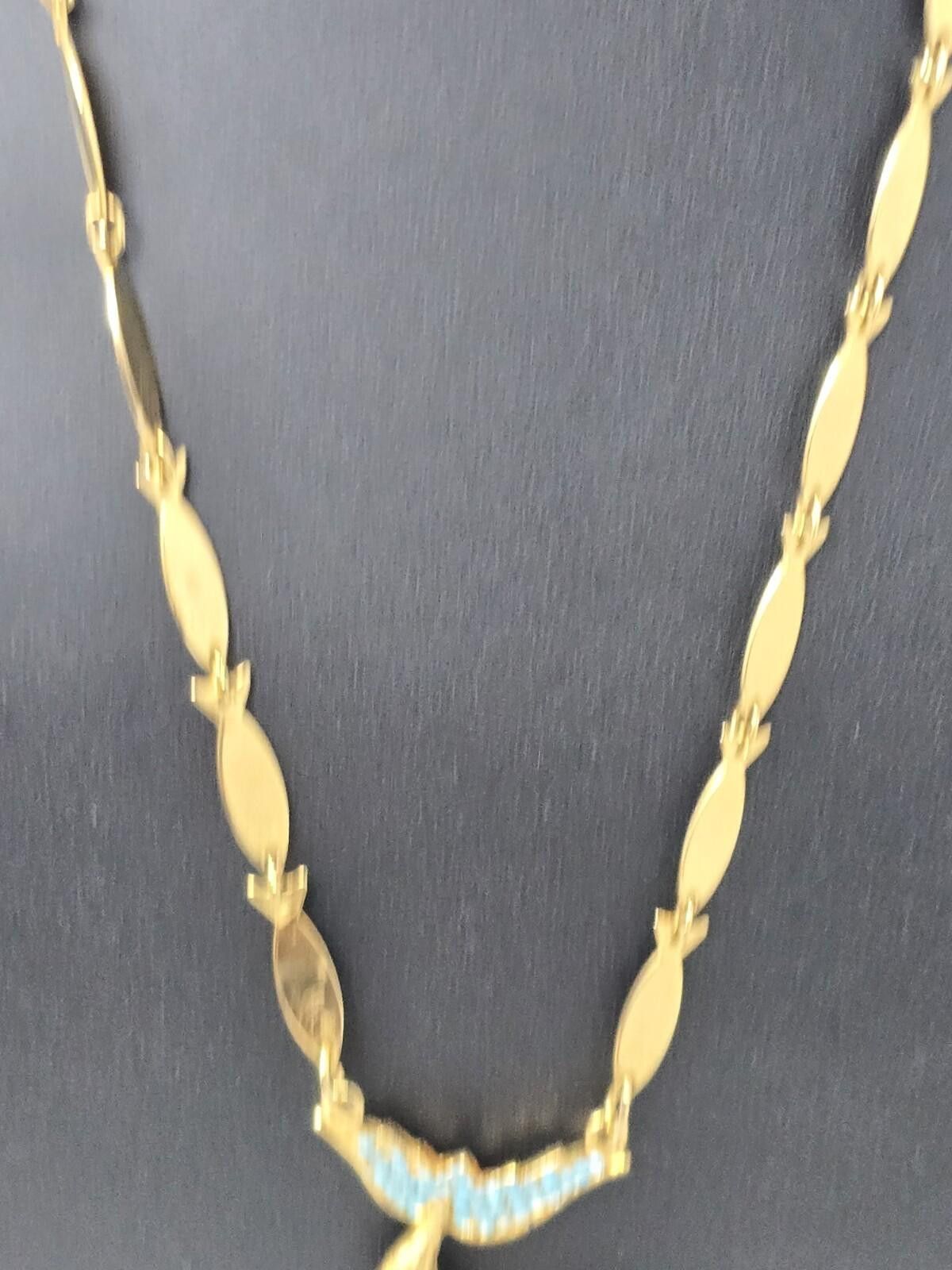 Other Vintage Alice Caviness Fish Necklace 12K GF 25” Size ONE SIZE - 3 Thumbnail