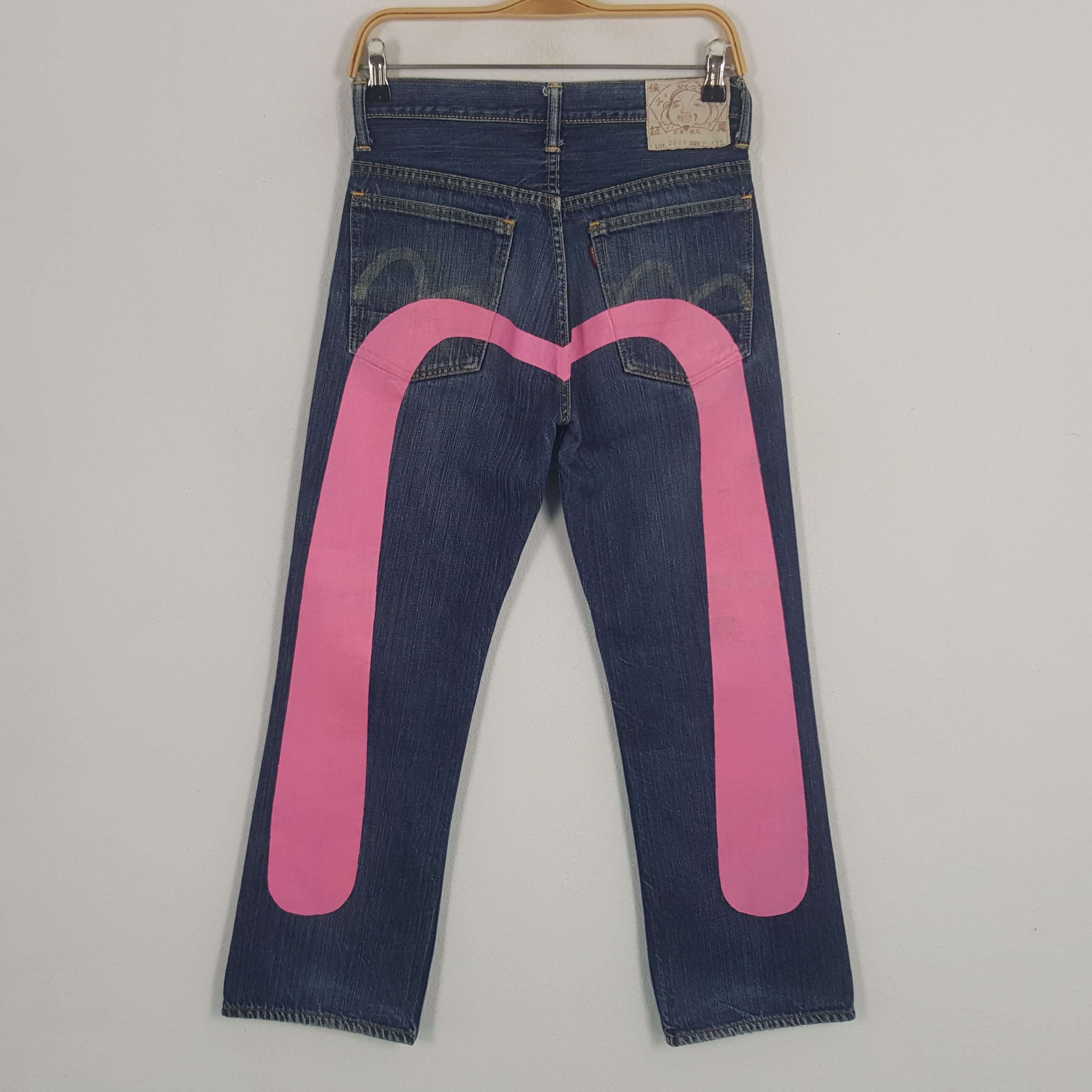 Evisu × Japanese Brand × Vintage Vintage Evisu Japanese Brand Daicock Custom Art Denim Jeans Size US 27 - 1 Thumbnail