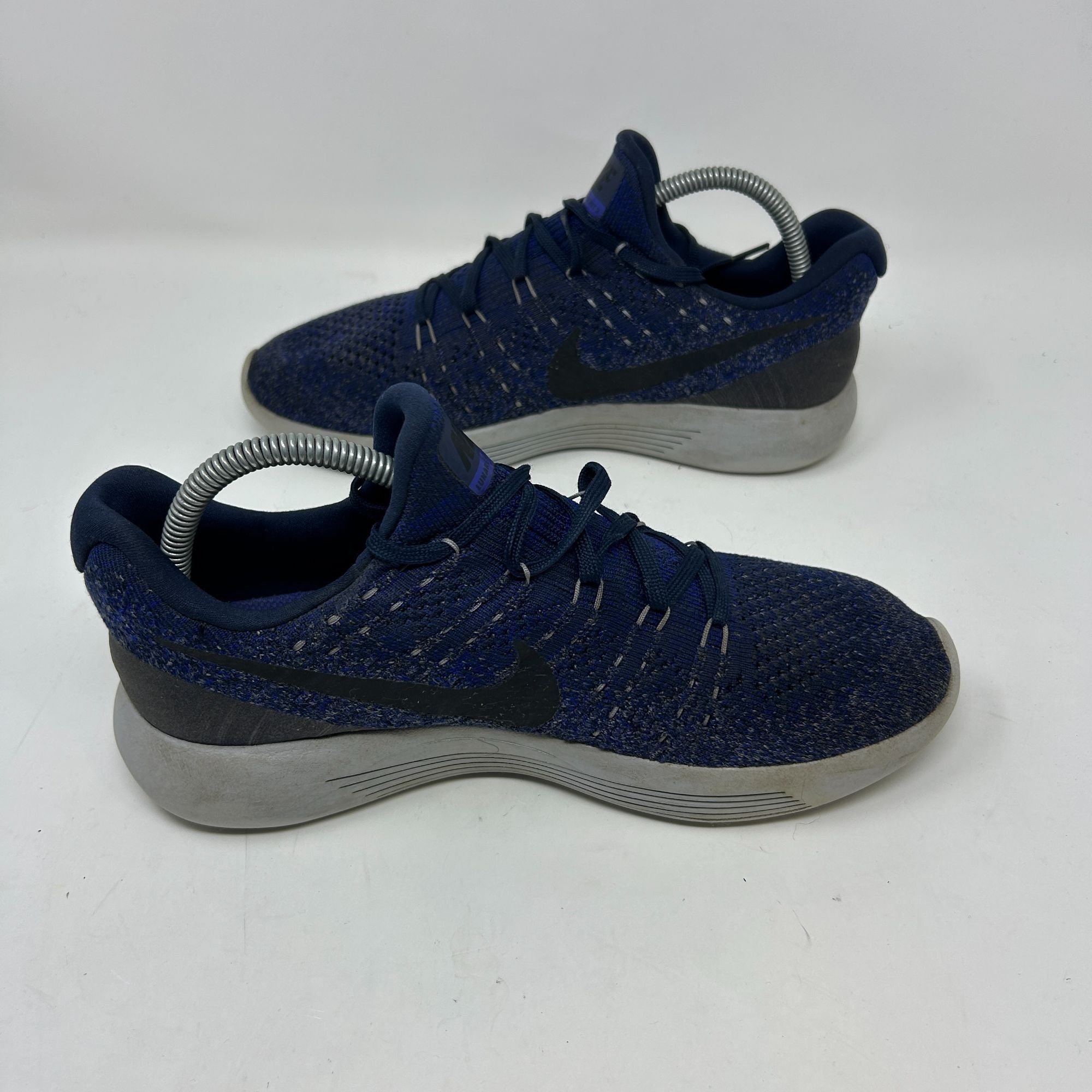 Nike Nike LunarEpic Low Flyknit 2 Mens Running Shoes Navy & Gray Size US 8.5 / EU 41-42 - 7 Thumbnail