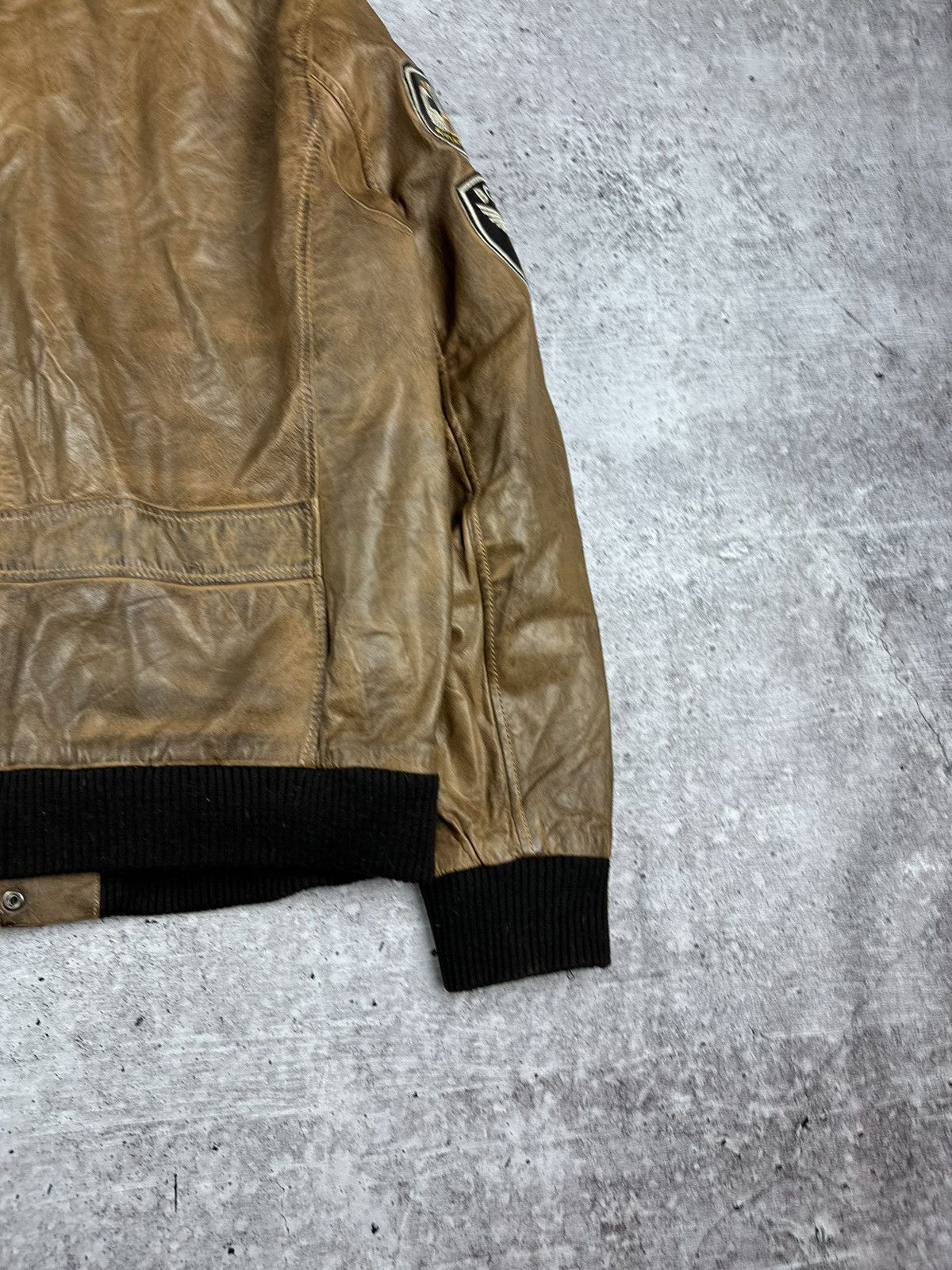 Vintage Vintage Aviatrix Fighter Group Leather Jacket Size US XL / EU 56 / 4 - 17 Thumbnail