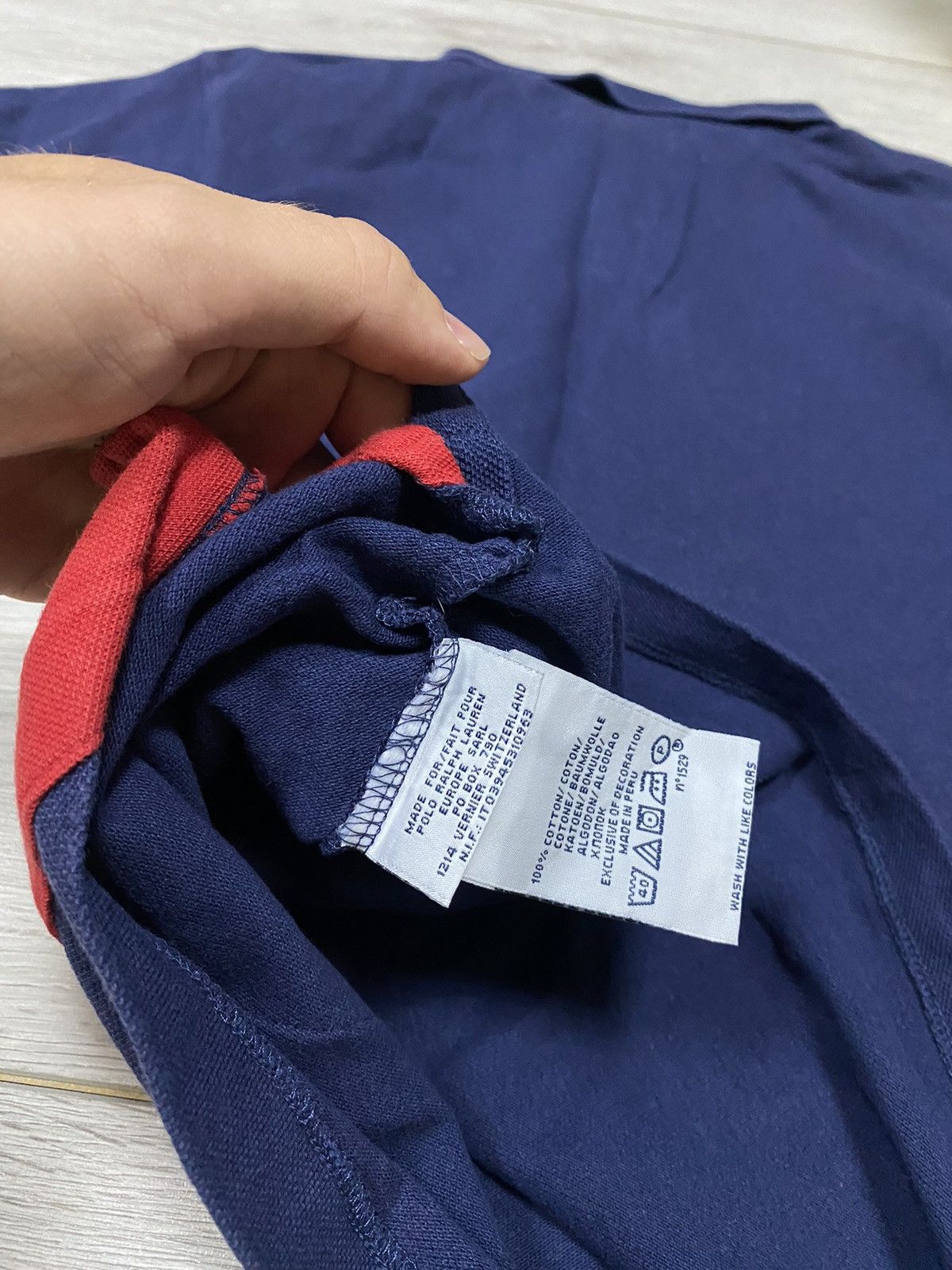Ralph Lauren Polo Ralph Lauren red stripe 3 rare vintage big embro logo Size US S / EU 44-46 / 1 - 5 Thumbnail