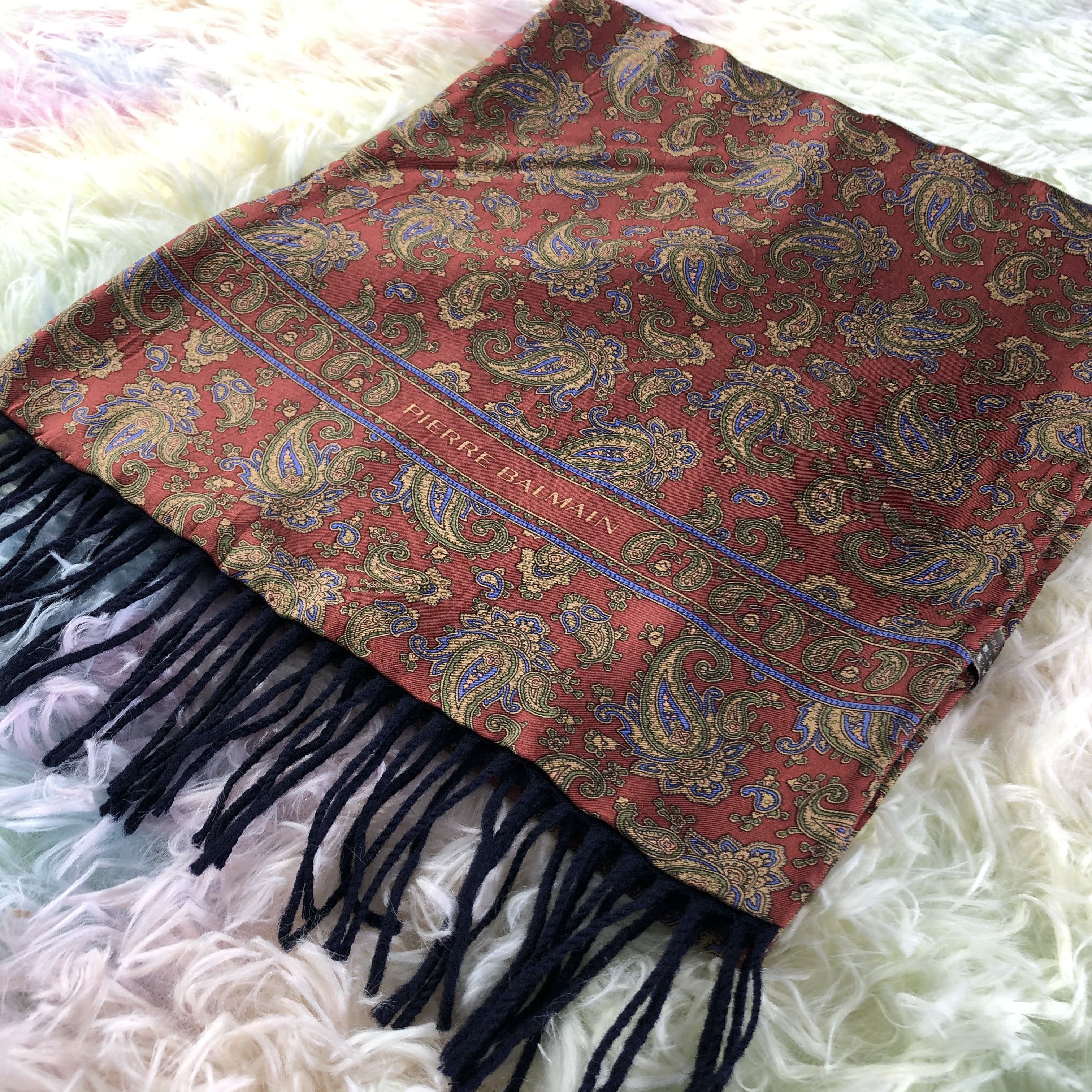 Vintage Pierre Balmain Scarf / Muffler / Neckwear - KM112 Size ONE SIZE - 3 Thumbnail